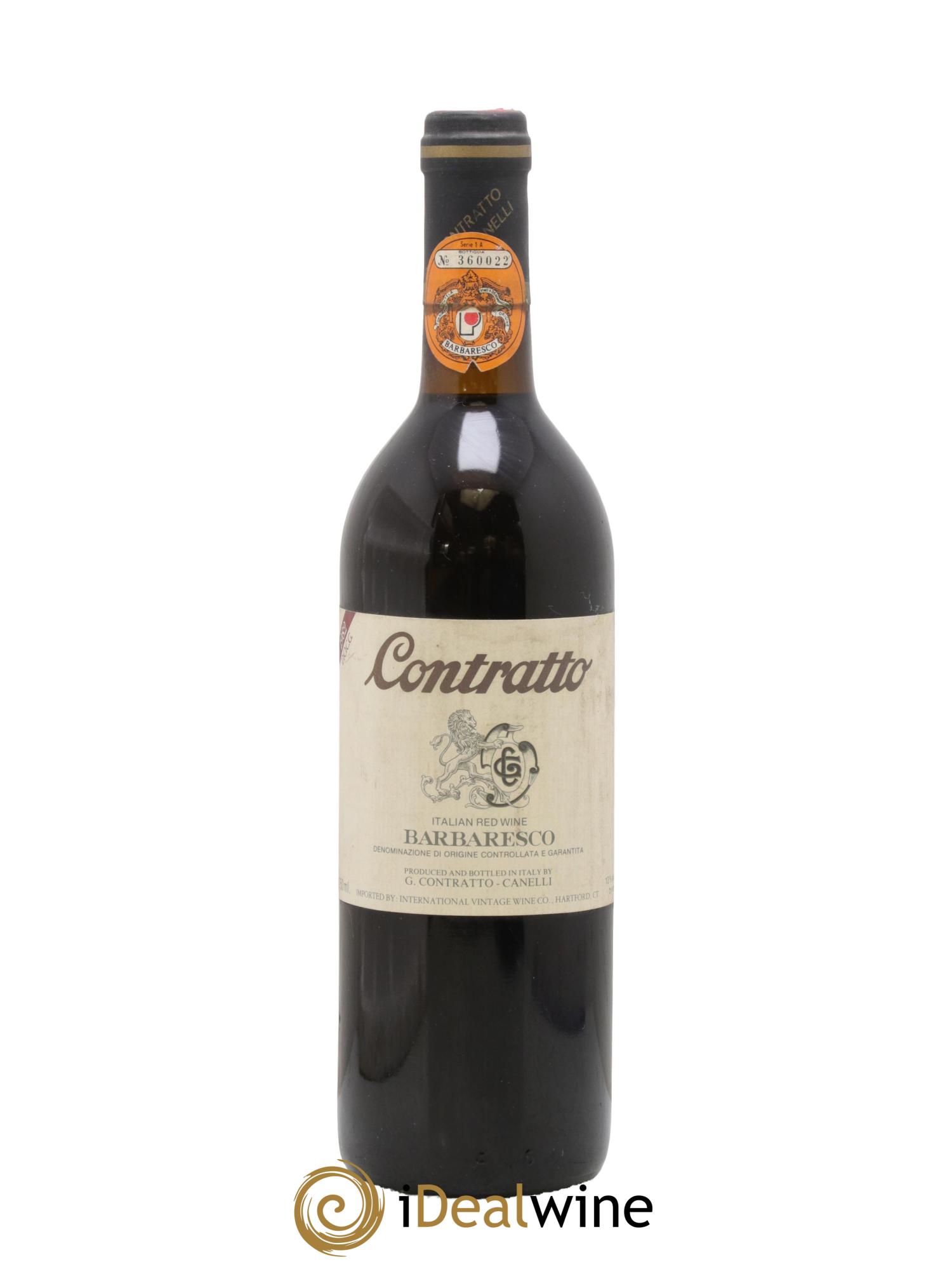 Barbaresco DOCG Contratto 1982 - Lot of 1 bottle - 0