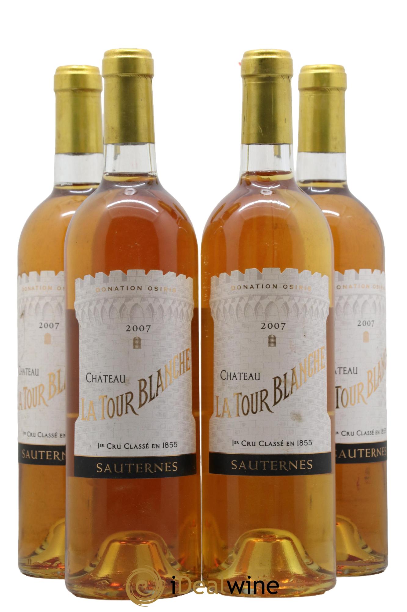 Château la Tour Blanche 1er Grand Cru Classé 2007 - Lot de 4 bouteilles - 0