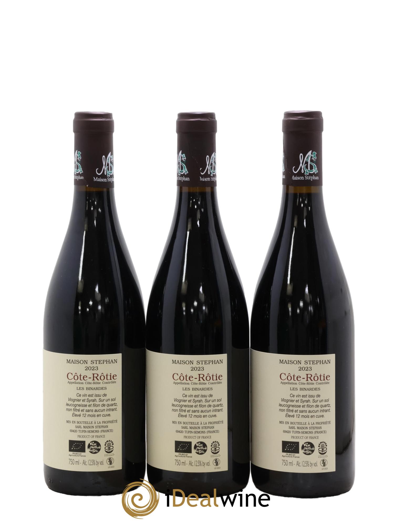 Côte-Rôtie Les Binardes Jean-Michel Stephan 2023 - Lot de 3 bouteilles - 1