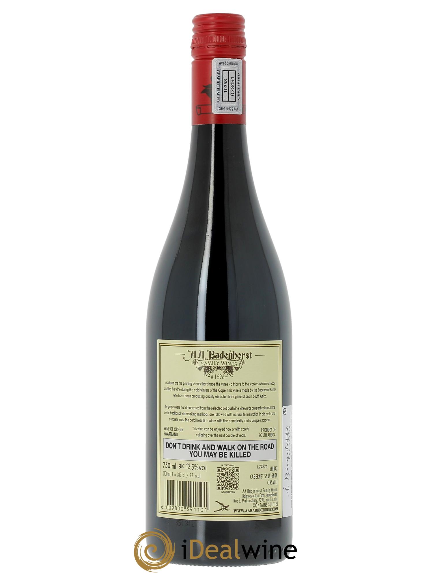 Swartland AA. Badenhorst Family Wines Secateurs Red  2024 - Lotto di 1 bottiglia - 1