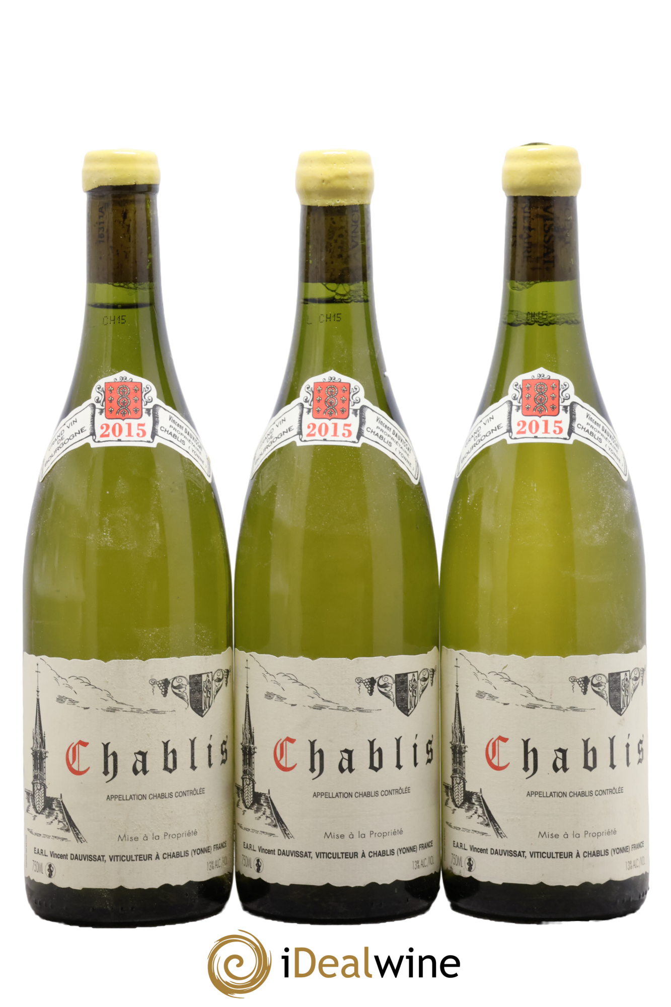Chablis Vincent Dauvissat (Domaine) 2015 - Lot de 3 bouteilles - 0