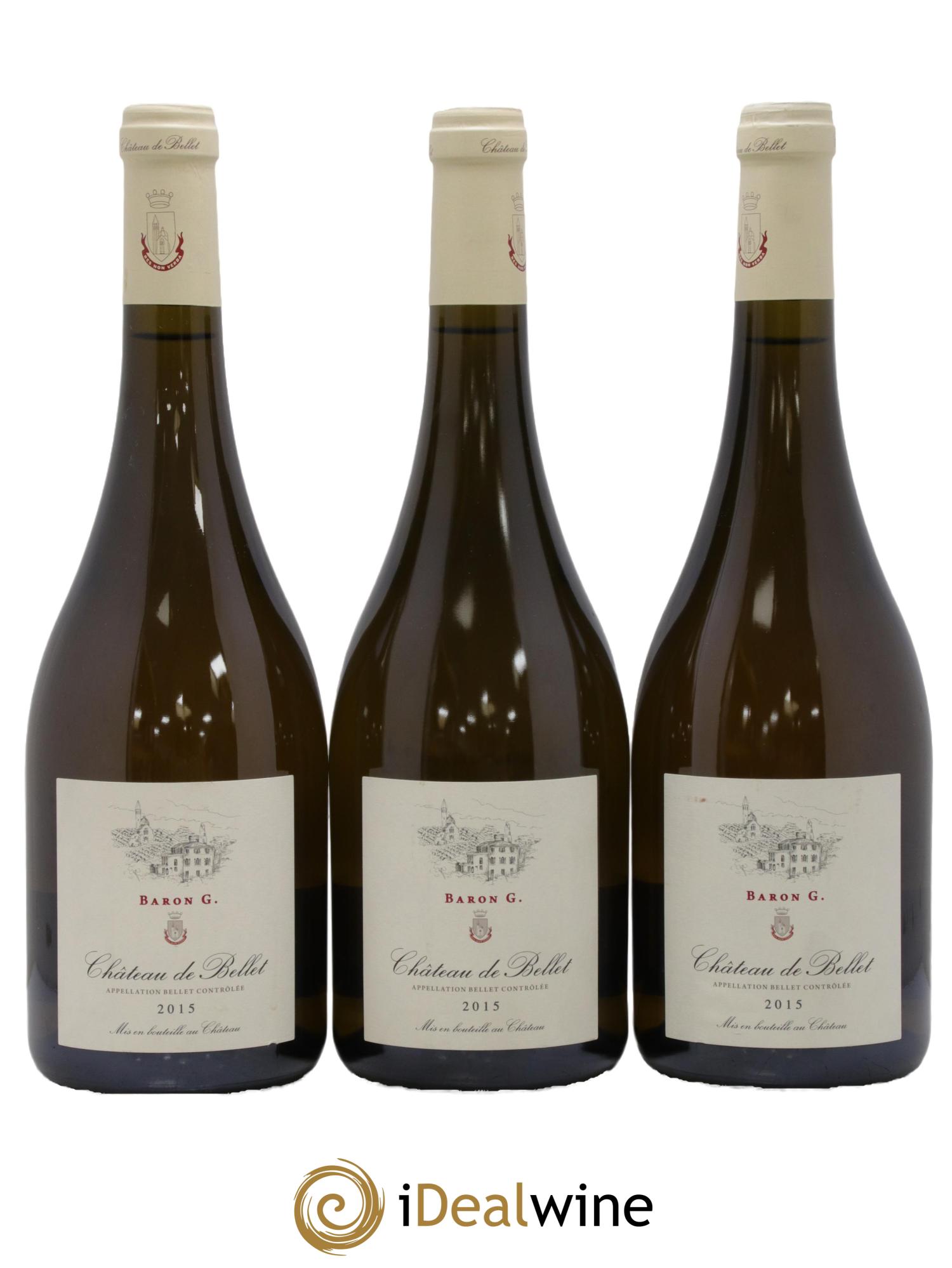 Bellet Château de Bellet Baron G 2015 - Lot de 3 bouteilles - 0