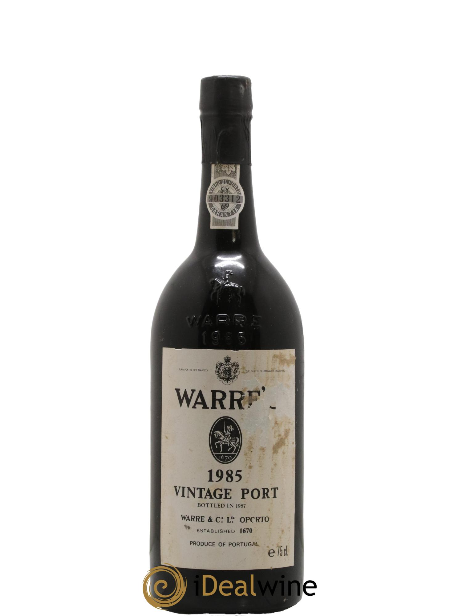 Porto Vintage port Warre's 1985 - Lot de 1 bouteille - 0