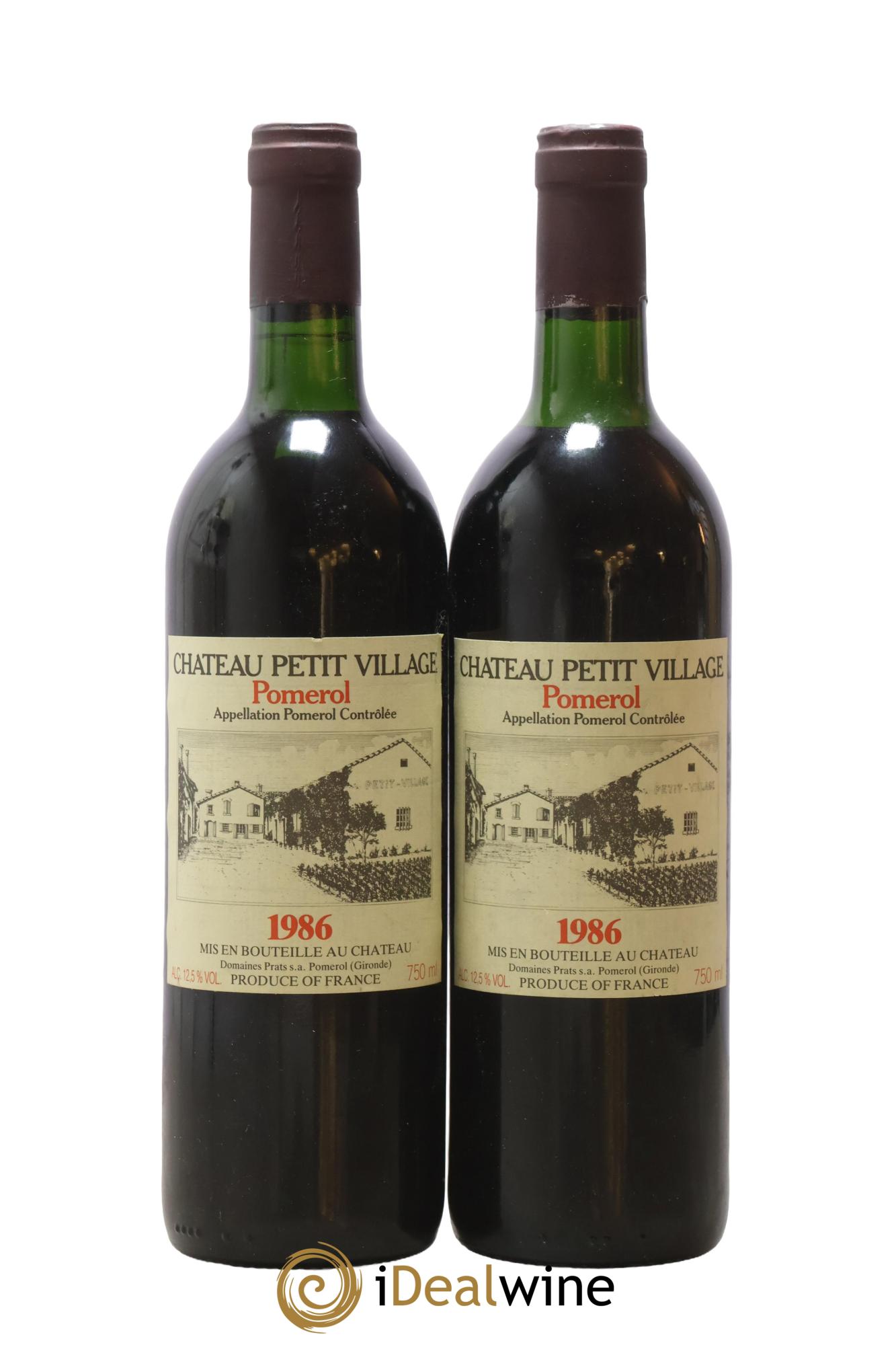 Château Petit Village 1986 - Lot of 2 bottles - 0