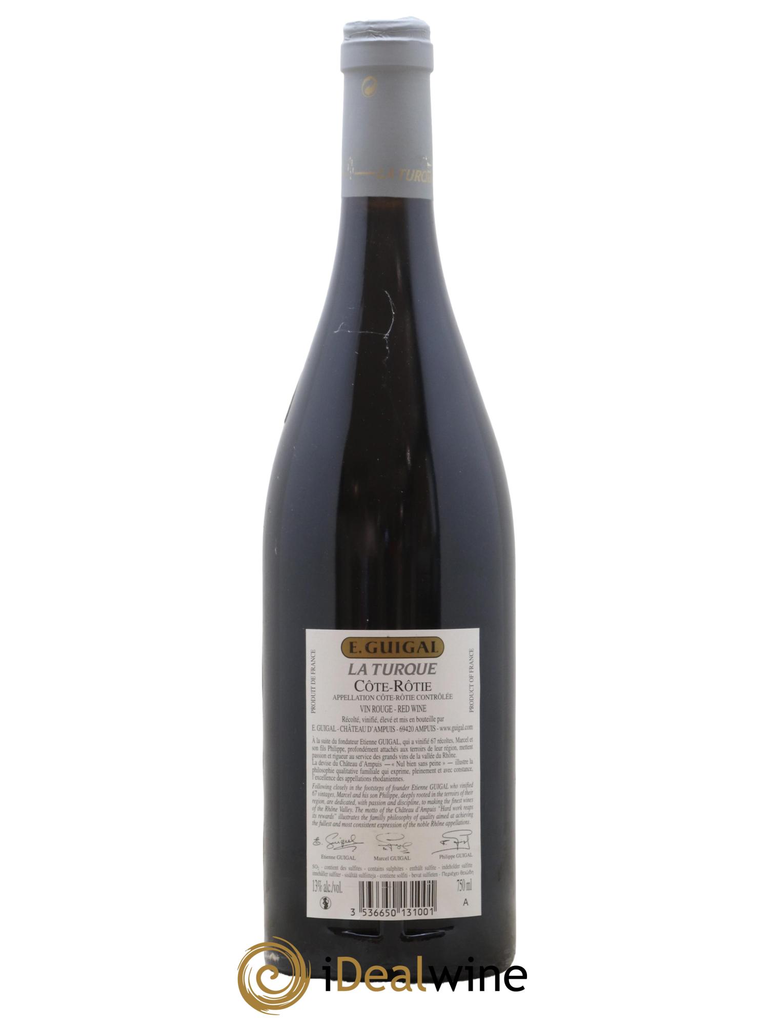 Côte-Rôtie La Turque Guigal 2011 - Posten von 1 Flasche - 1