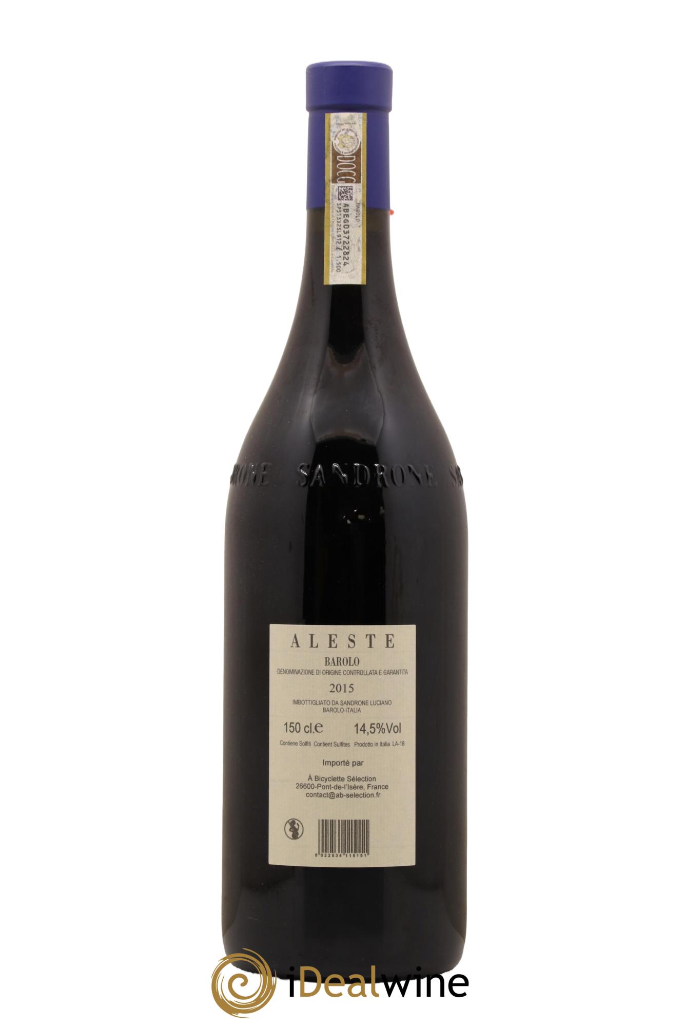 Barolo DOCG Aleste (anciennement Cannubi Boschis) Luciano Sandrone 2015 - Lot de 1 magnum - 1