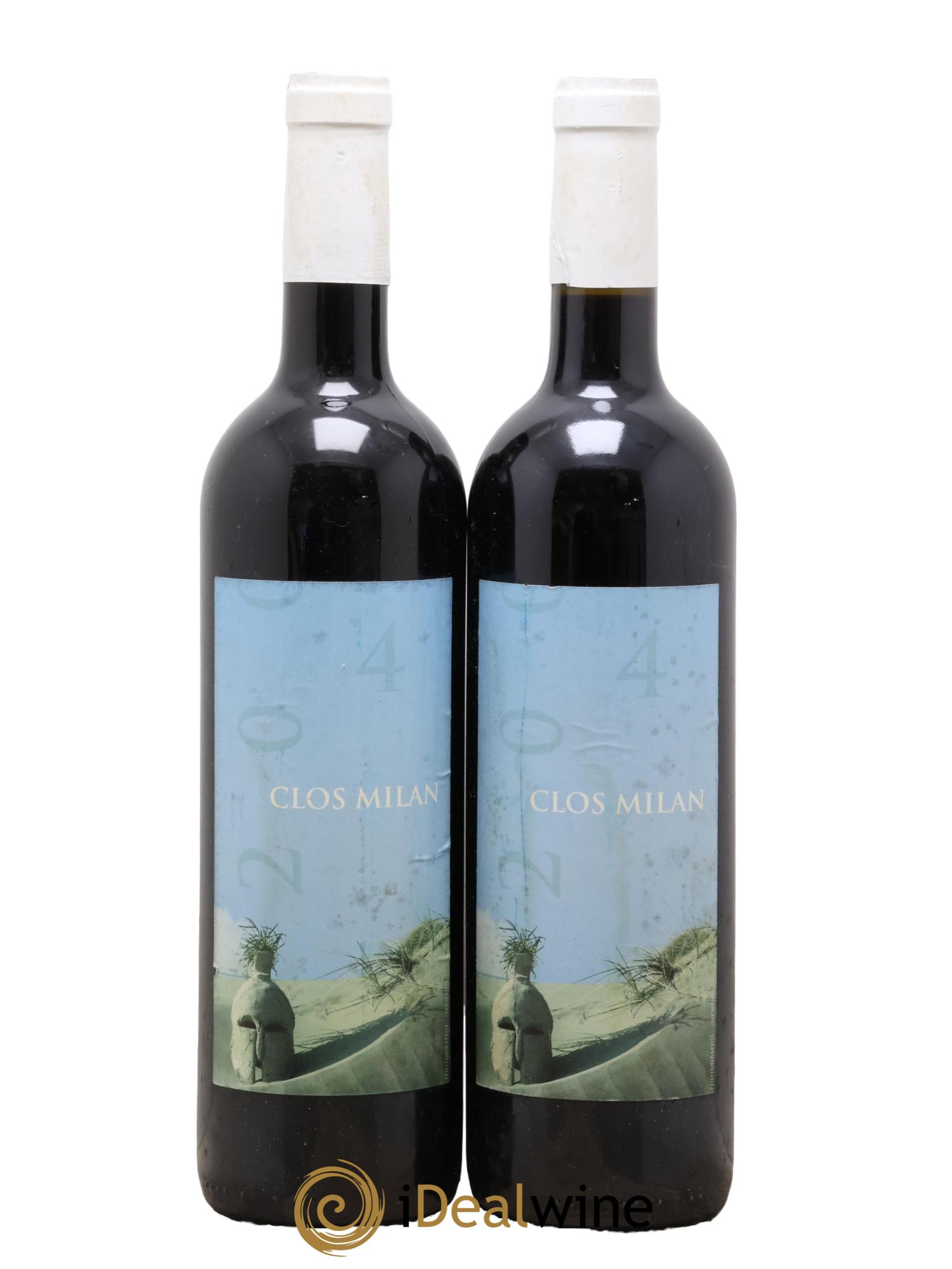Baux de Provence Clos Milan Henri Milan  2004 - Lot of 2 bottles - 0