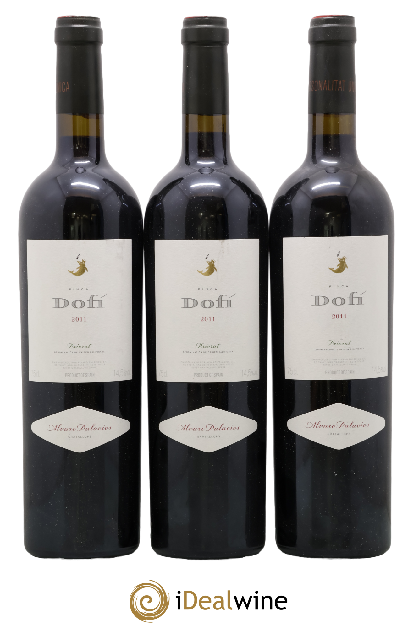 Priorat DOCa DOCA Finca Dofi Alvaro Palacios 2011 - Lot de 3 bouteilles - 0