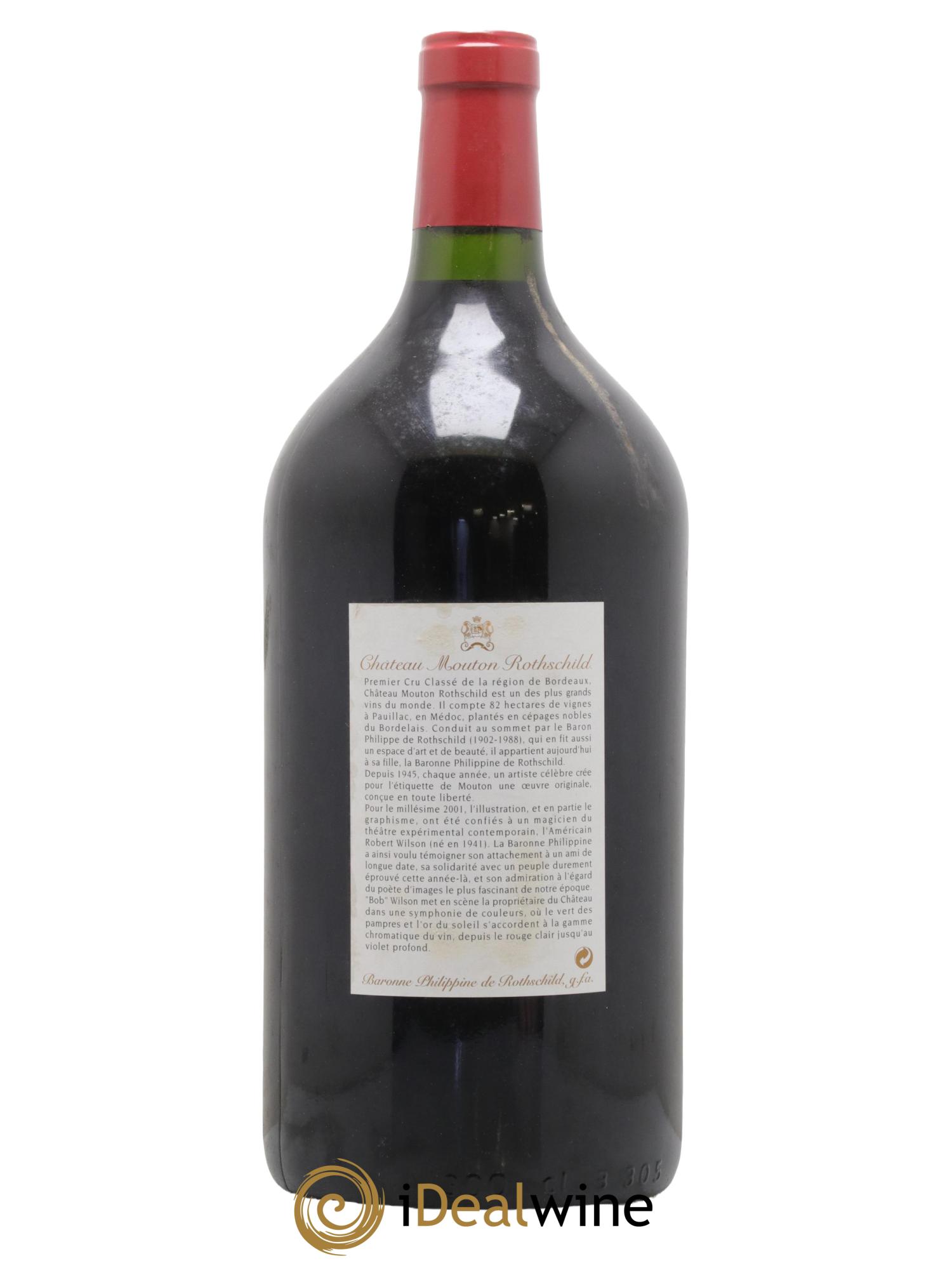 Château Mouton Rothschild 1er Grand Cru Classé 2001 - Lot de 1 double magnum - 1