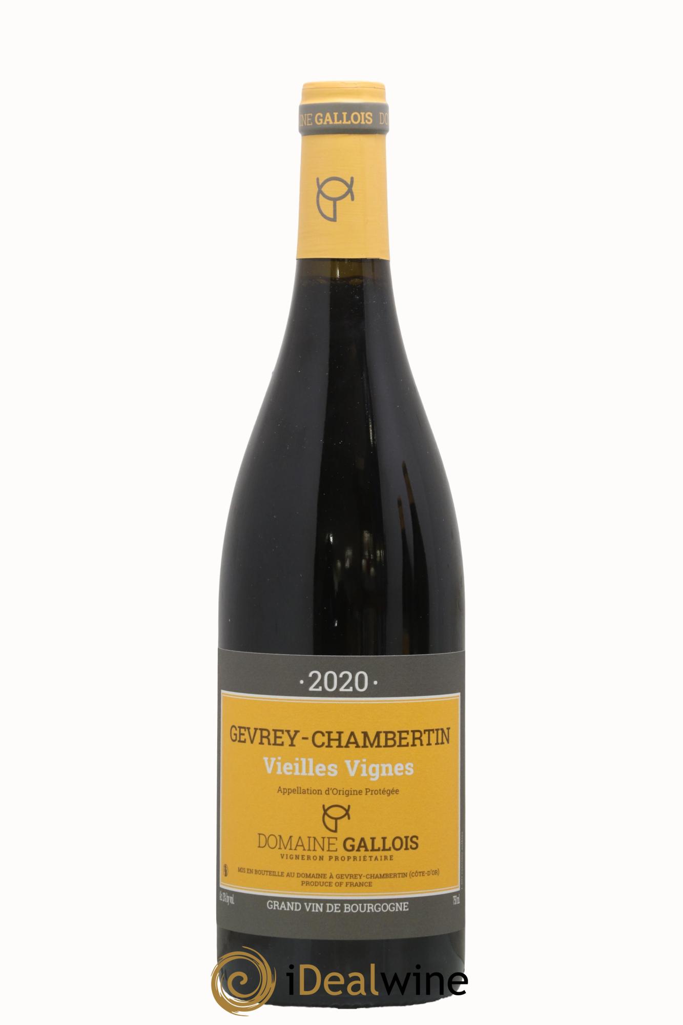 Gevrey-Chambertin Vieilles Vignes Gallois 2020 - Lot de 1 bouteille - 0