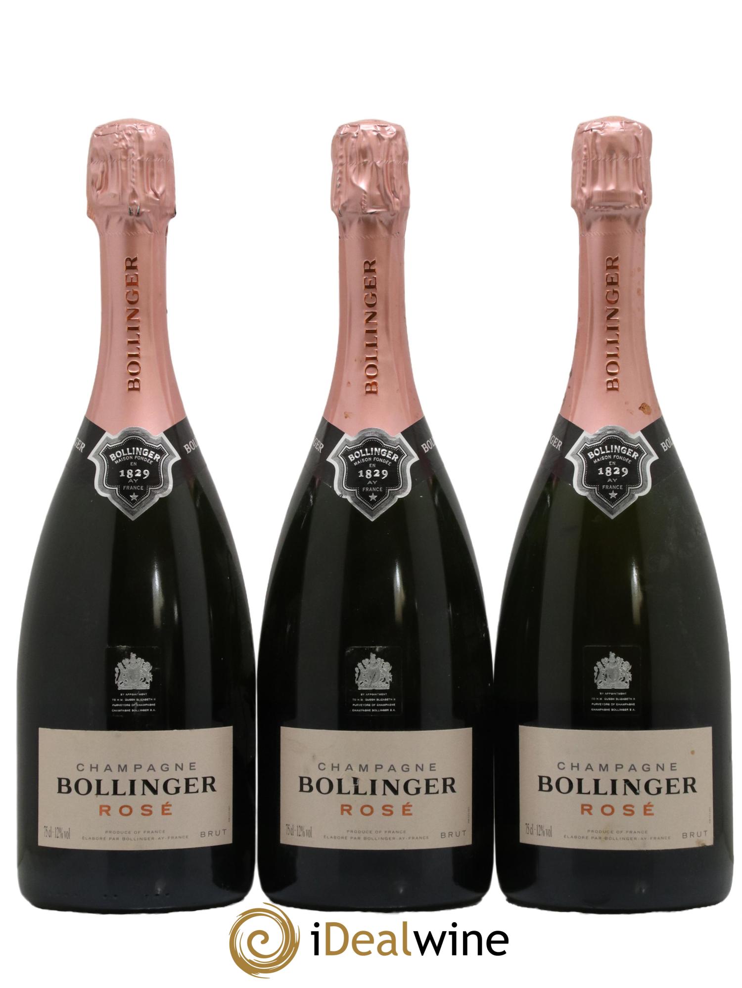 Rosé Brut Bollinger - Lot de 3 bouteilles - 0