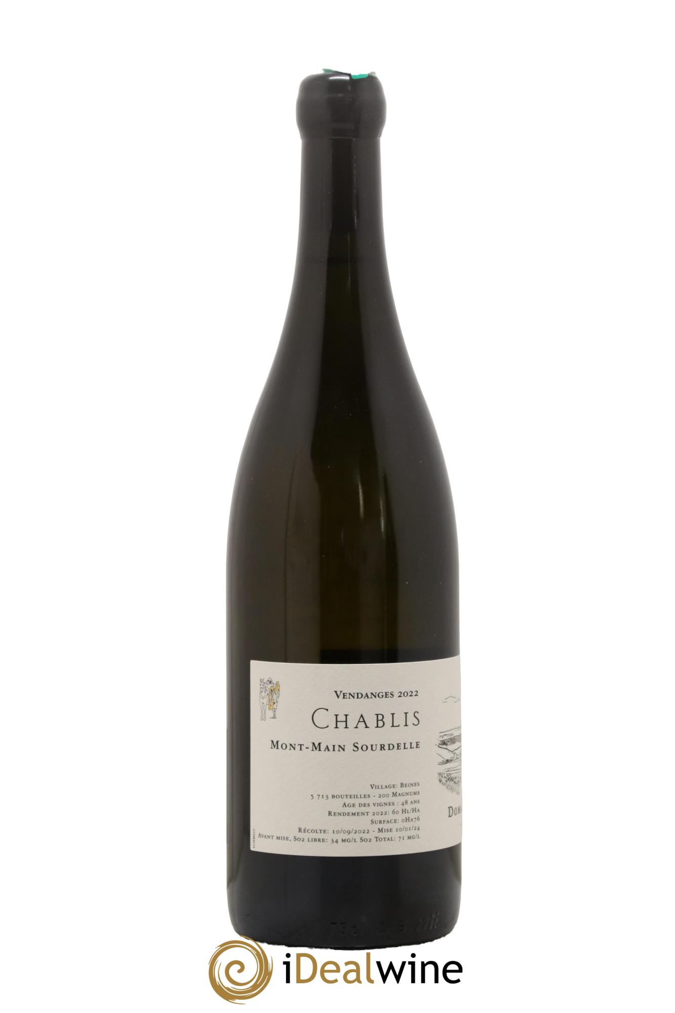 Chablis Mont-Main Sourdelle Jean Dauvissat Père et Fils 2022 - Lotto di 1 bottiglia - 1