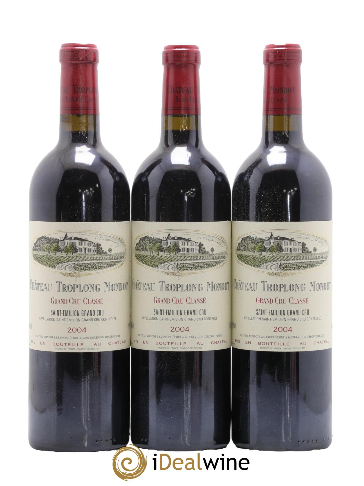 Château Troplong Mondot 1er Grand Cru Classé B 2004 - Lot de 12 bouteilles - 2