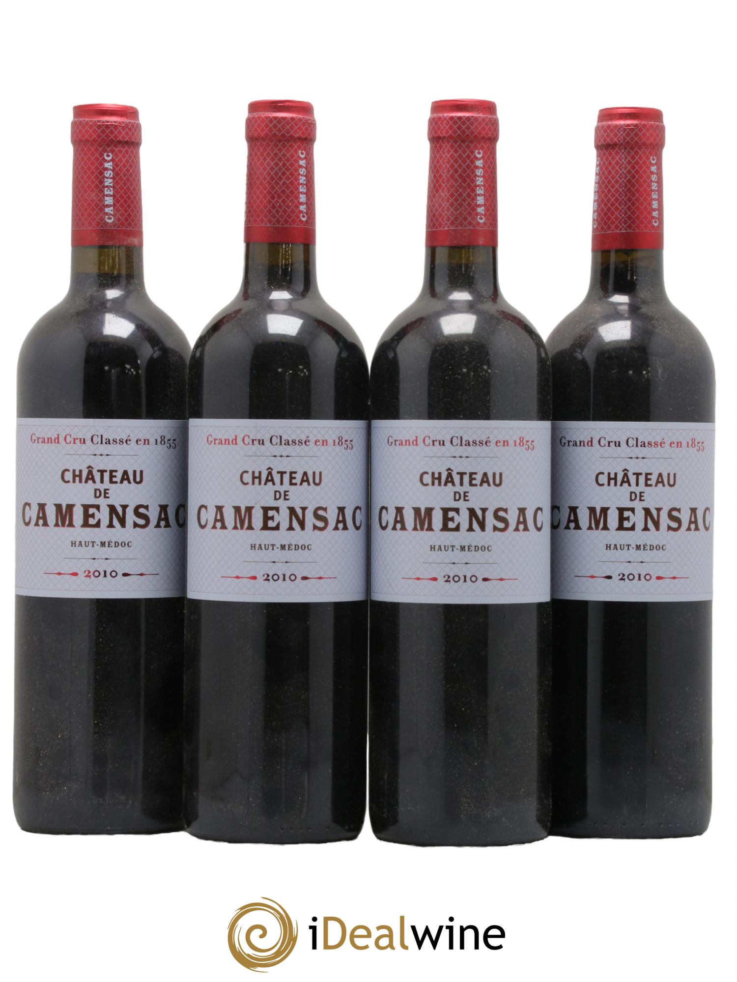 Château Camensac 5ème Grand Cru Classé 2010 - Lot de 4 bouteilles - 0