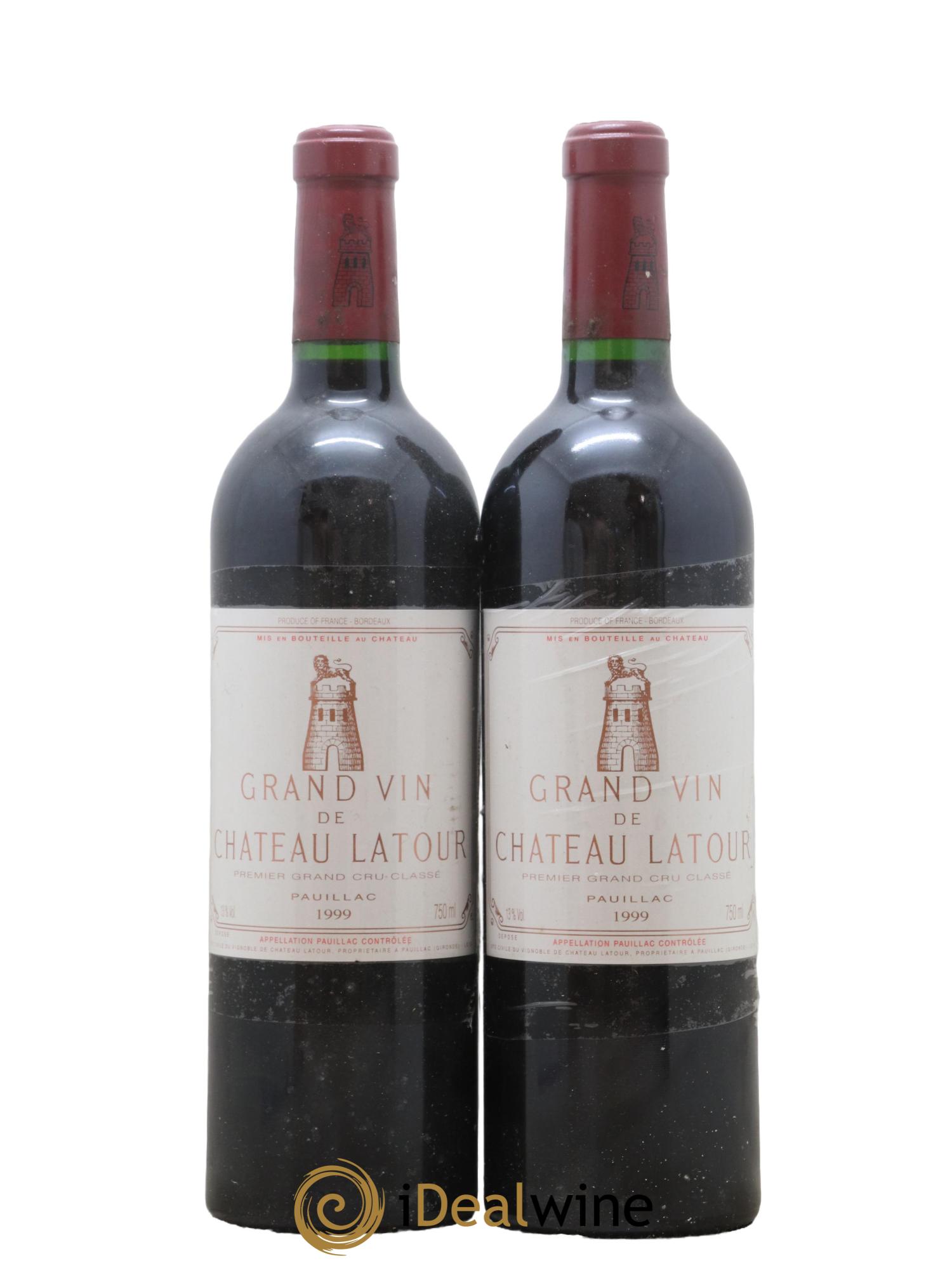 Château Latour 1er Grand Cru Classé 1999 - Lot de 2 bouteilles - 0