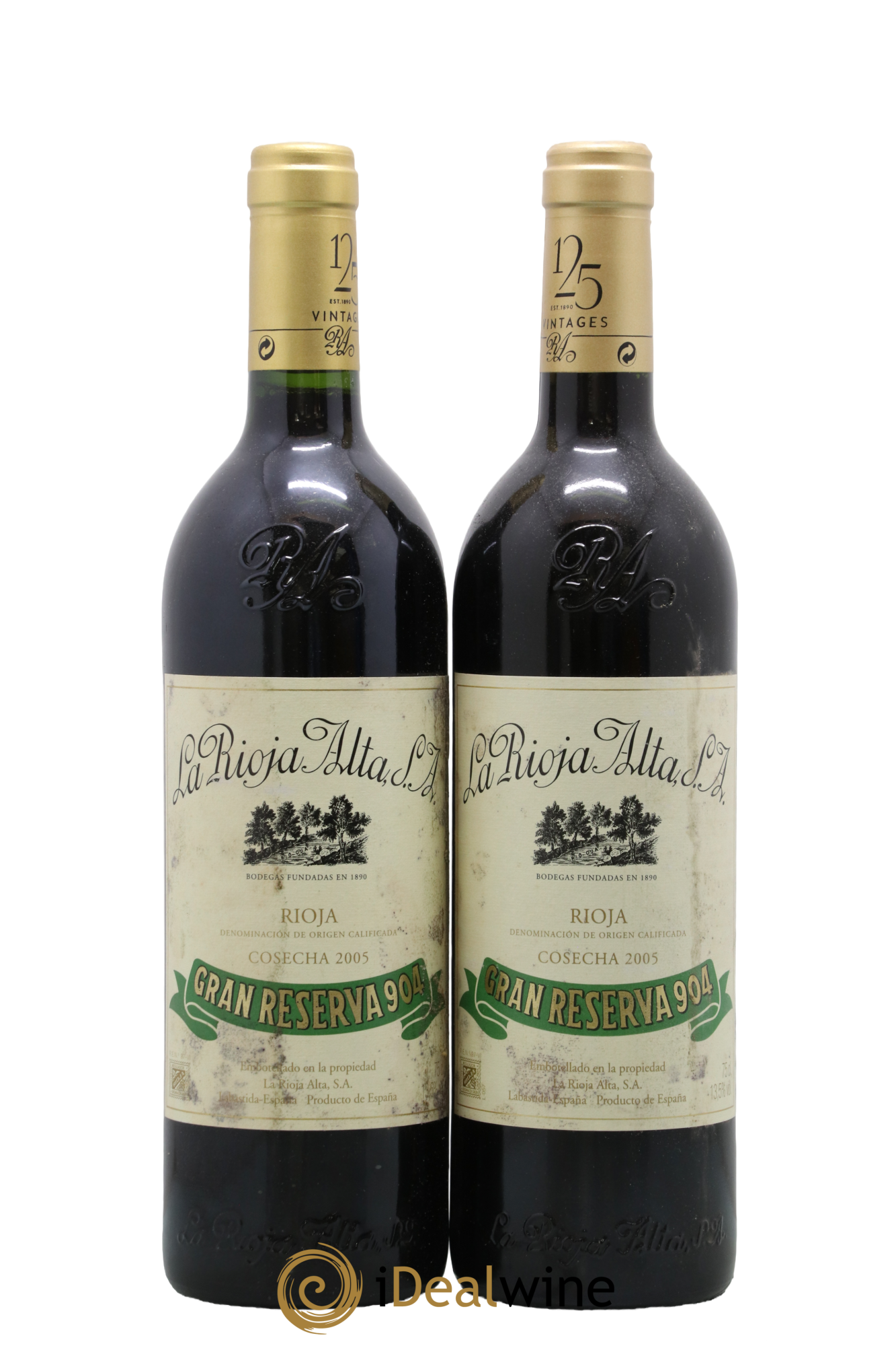 Rioja DOCa Gran Reserva 904 La Rioja Alta 2005 - Lotto di 2 bottiglie - 0
