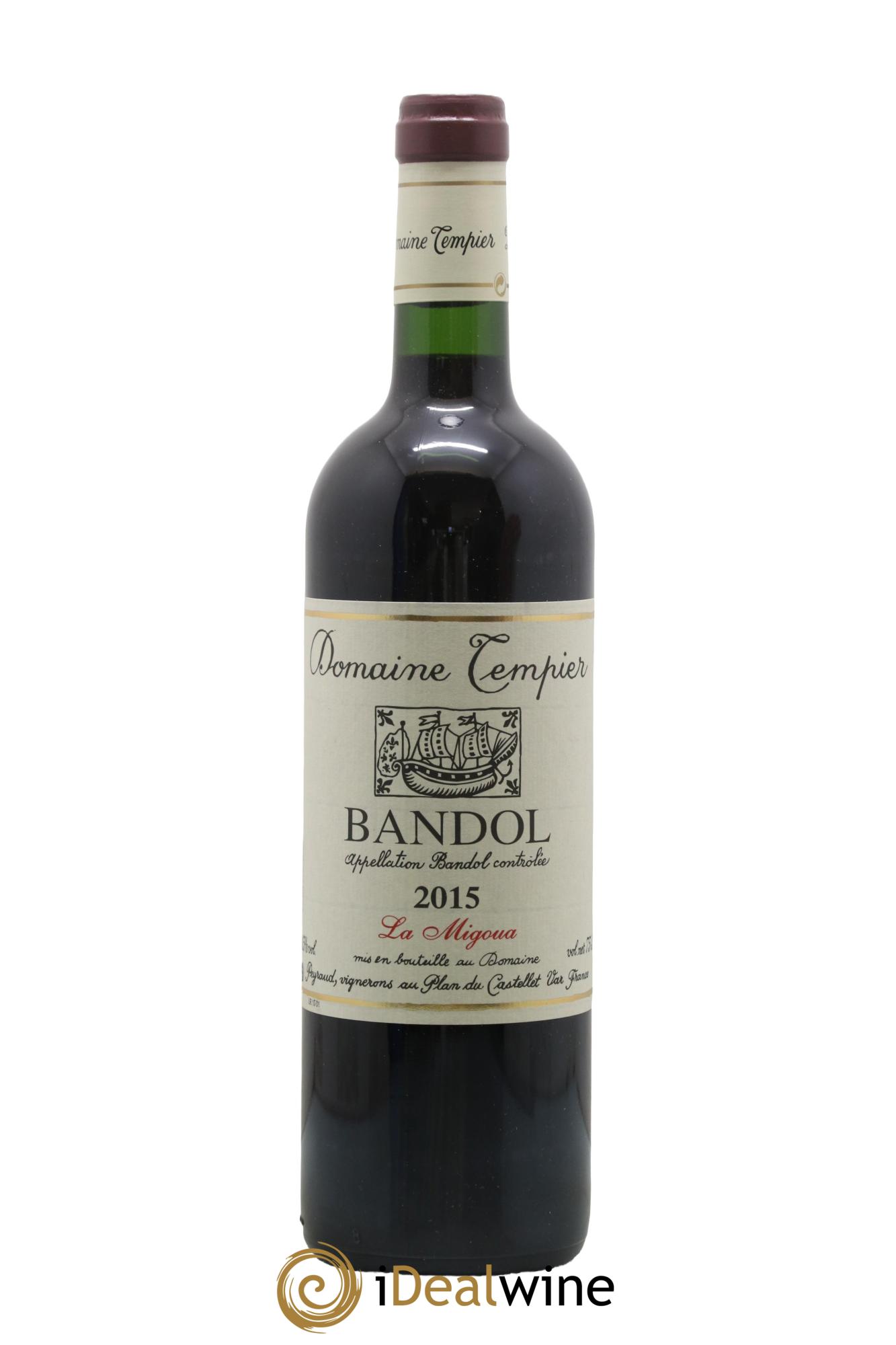 Bandol Domaine Tempier Cuvée La Migoua Famille Peyraud 2015 - Lot de 1 bouteille - 0