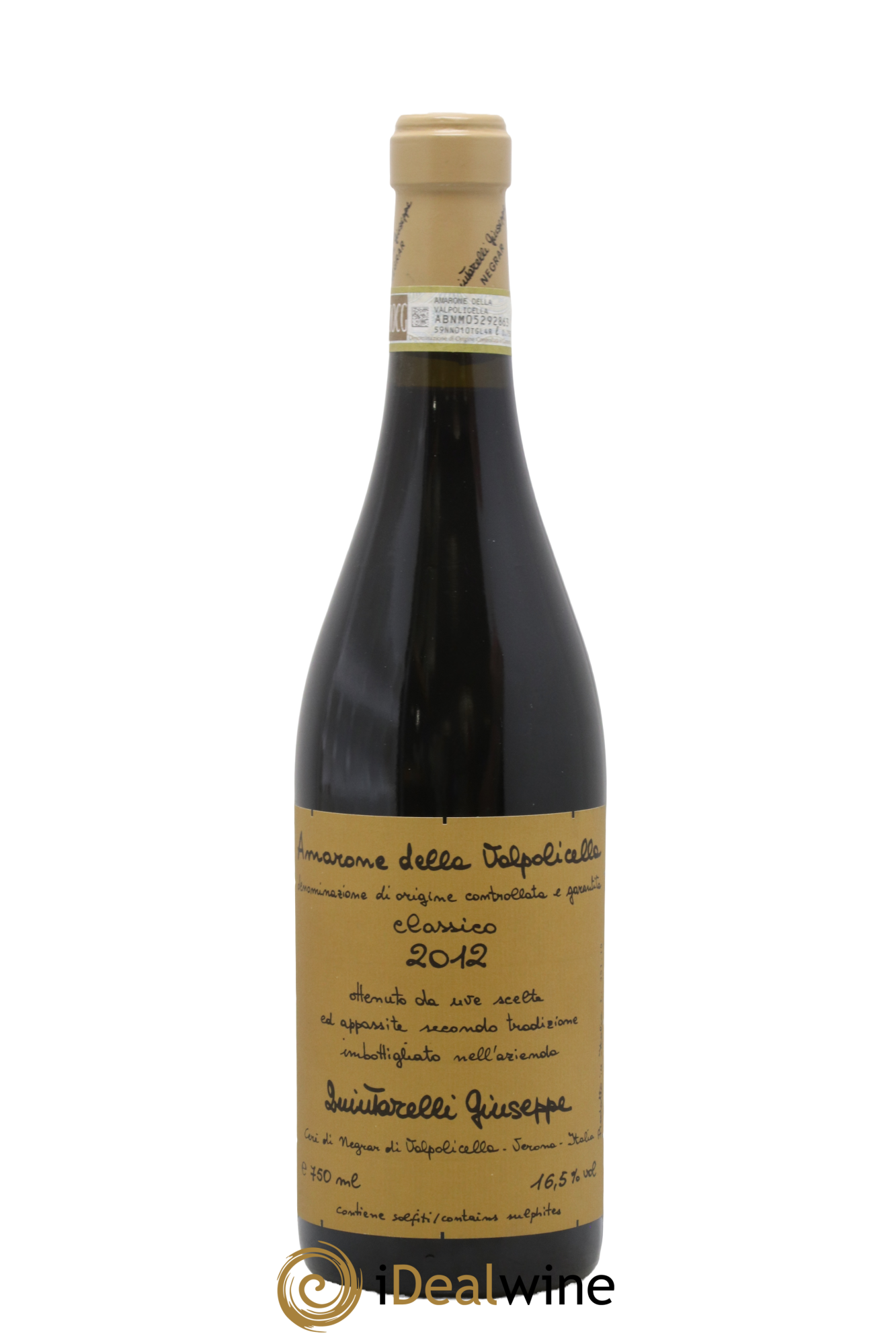 Amarone della Valpolicella DOCG Classico Giuseppe Quintarelli 2012 - Lot de 1 bouteille - 0