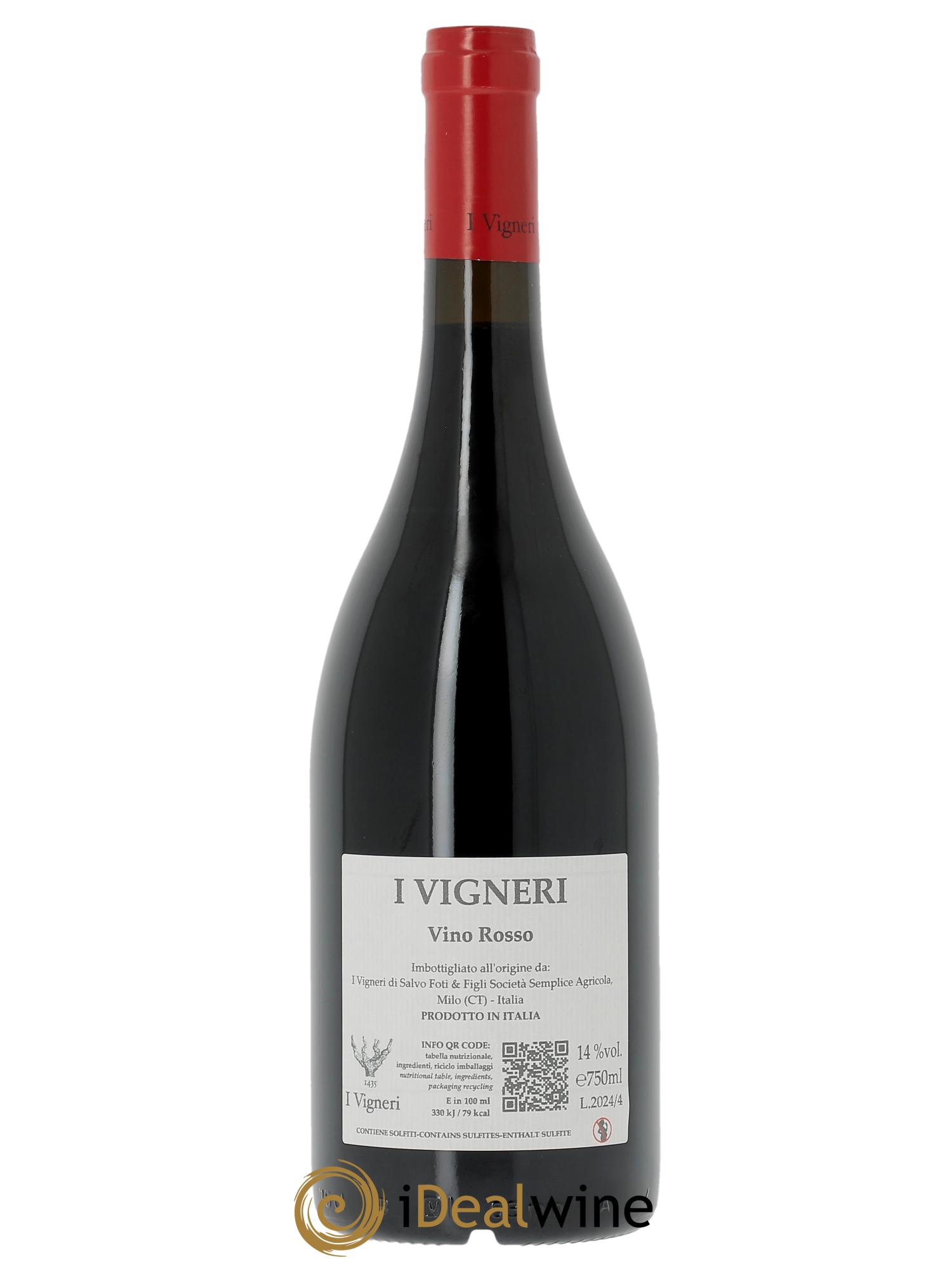 Etna Rosso I Vigneri Vigneri di Salvo Foti  2024 - Posten von 1 Flasche - 1