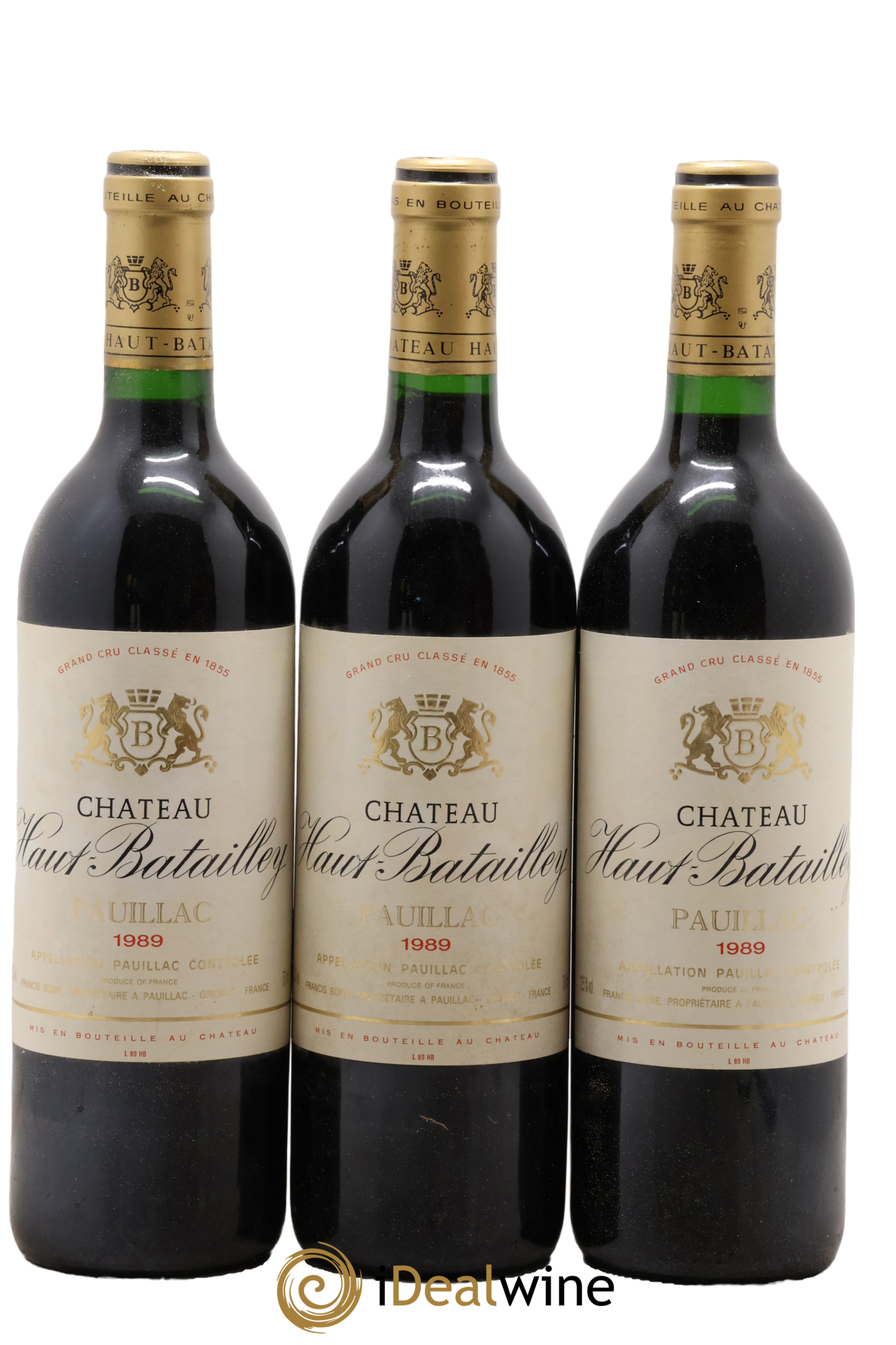 Château Haut Batailley 5ème Grand Cru Classé 1989 - Lotto di 3 bottiglie - 0