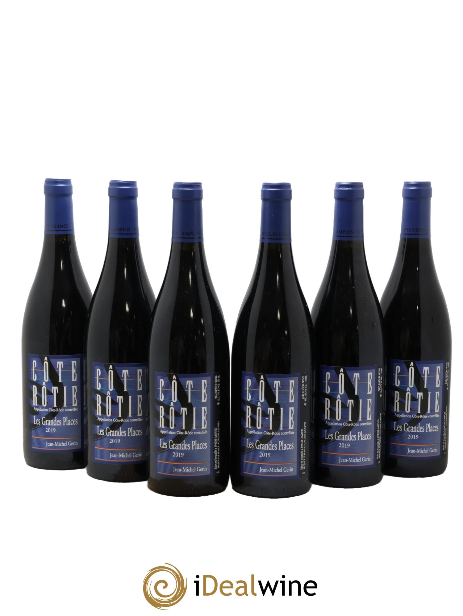 Côte-Rôtie Les Grandes Places Jean-Michel Gerin 2019 - Lot de 6 bouteilles - 0