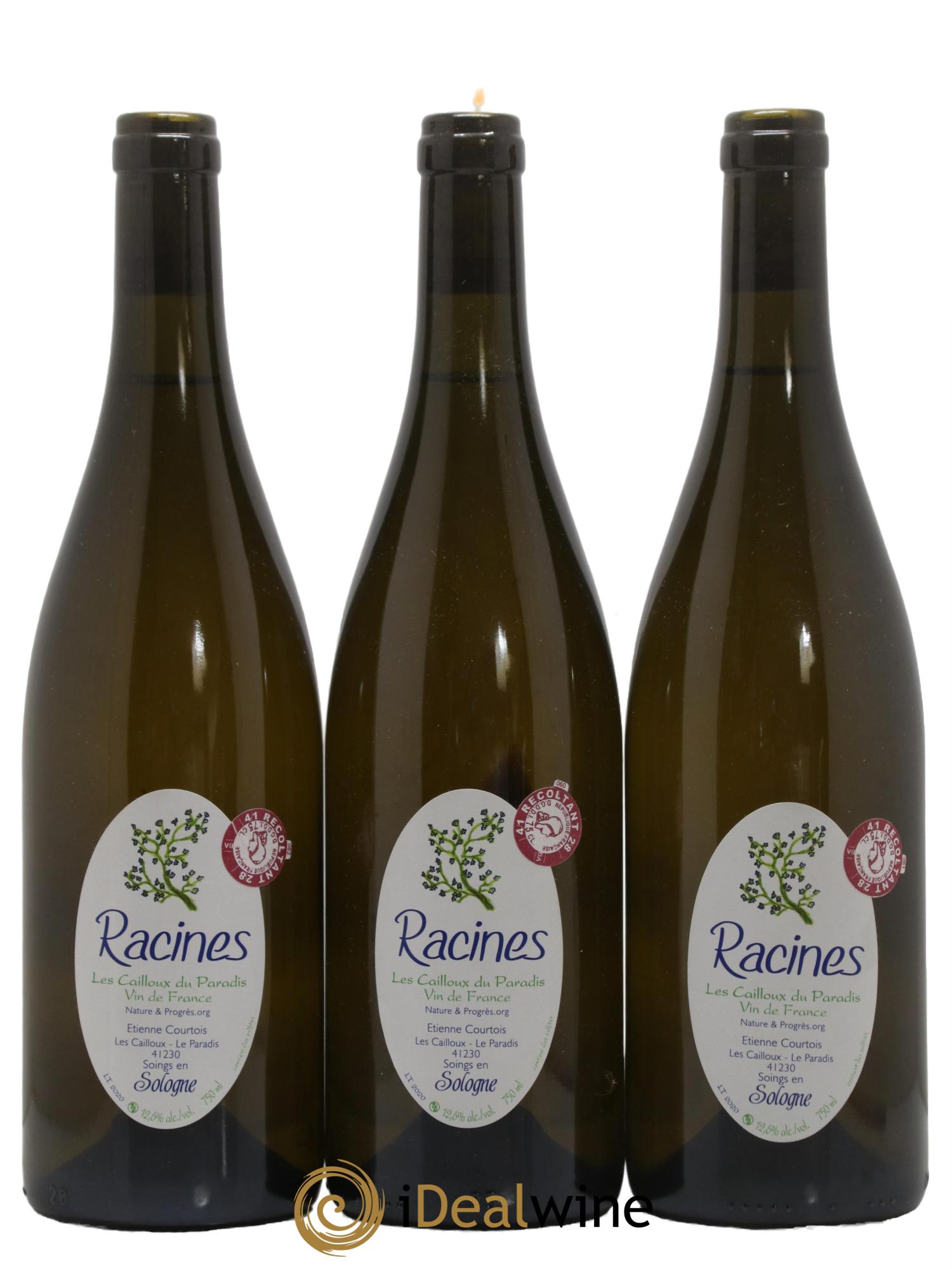 Vin de France Cuvée Racine Les Cailloux du Paradis - Claude Courtois  2020 - Lot of 6 bottles - 2