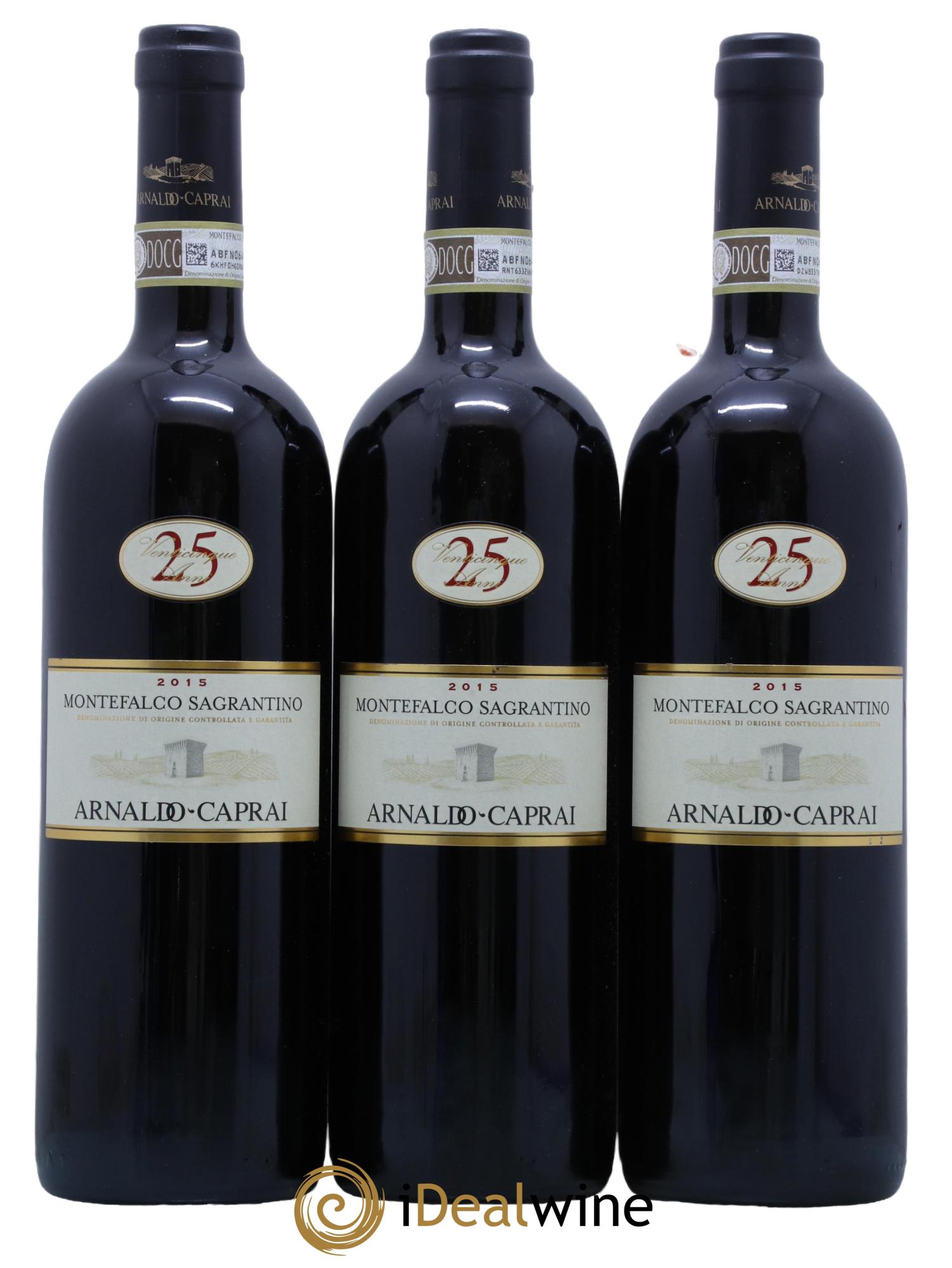 Sagrantino di Montefalco DOC 25 anni Arnaldo Caprai 2015 - Lot of 3 bottles - 0