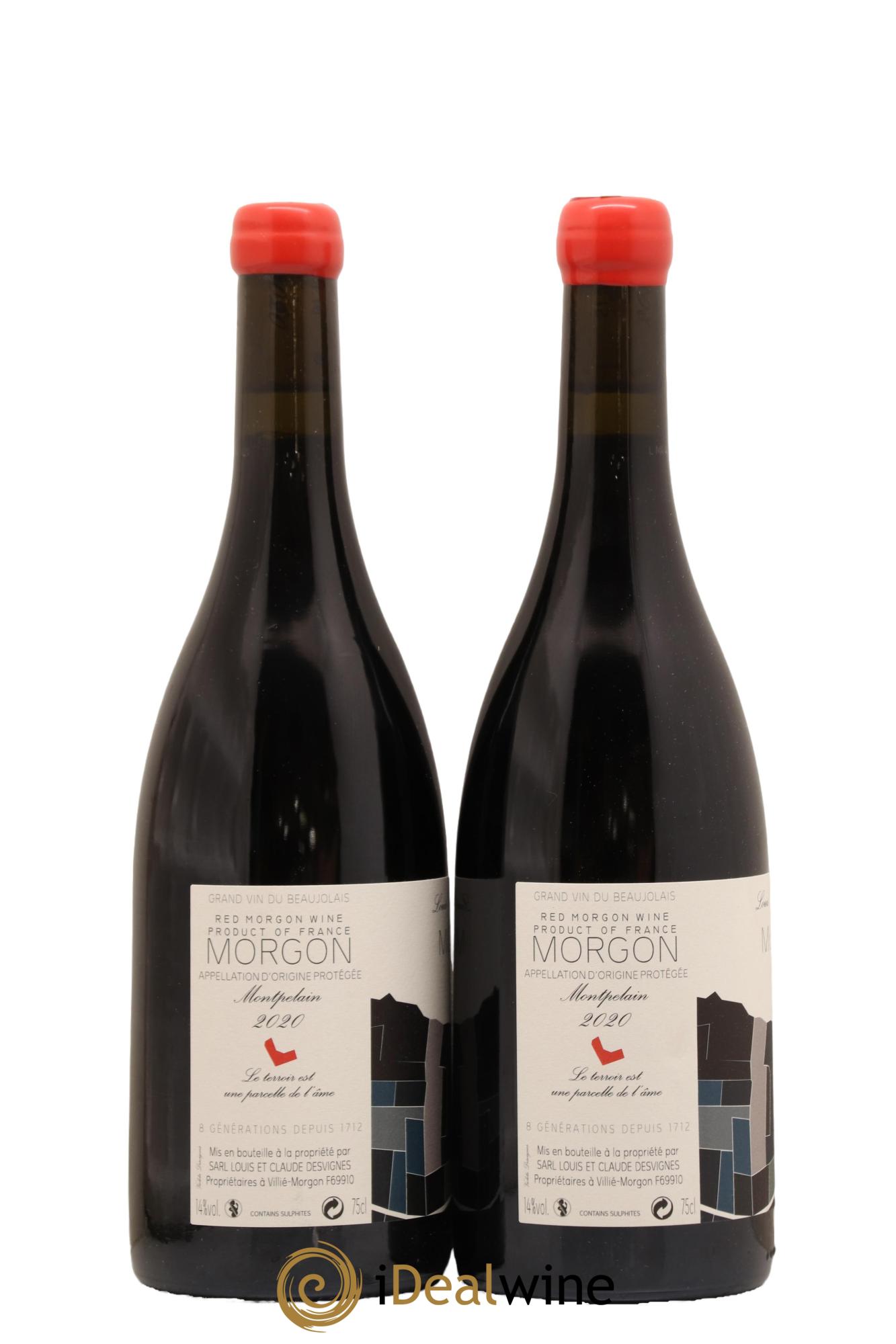 Morgon Montpelain Louis-Claude Desvignes 2020 - Lot de 2 bouteilles - 1