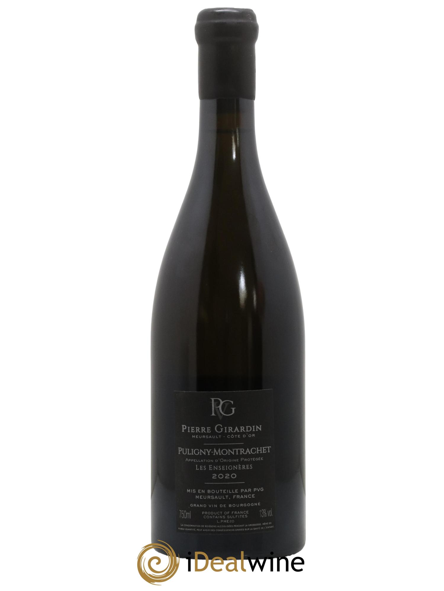 Puligny-Montrachet Les Enseignères Pierre Girardin 2020 - Lot de 1 bouteille - 1