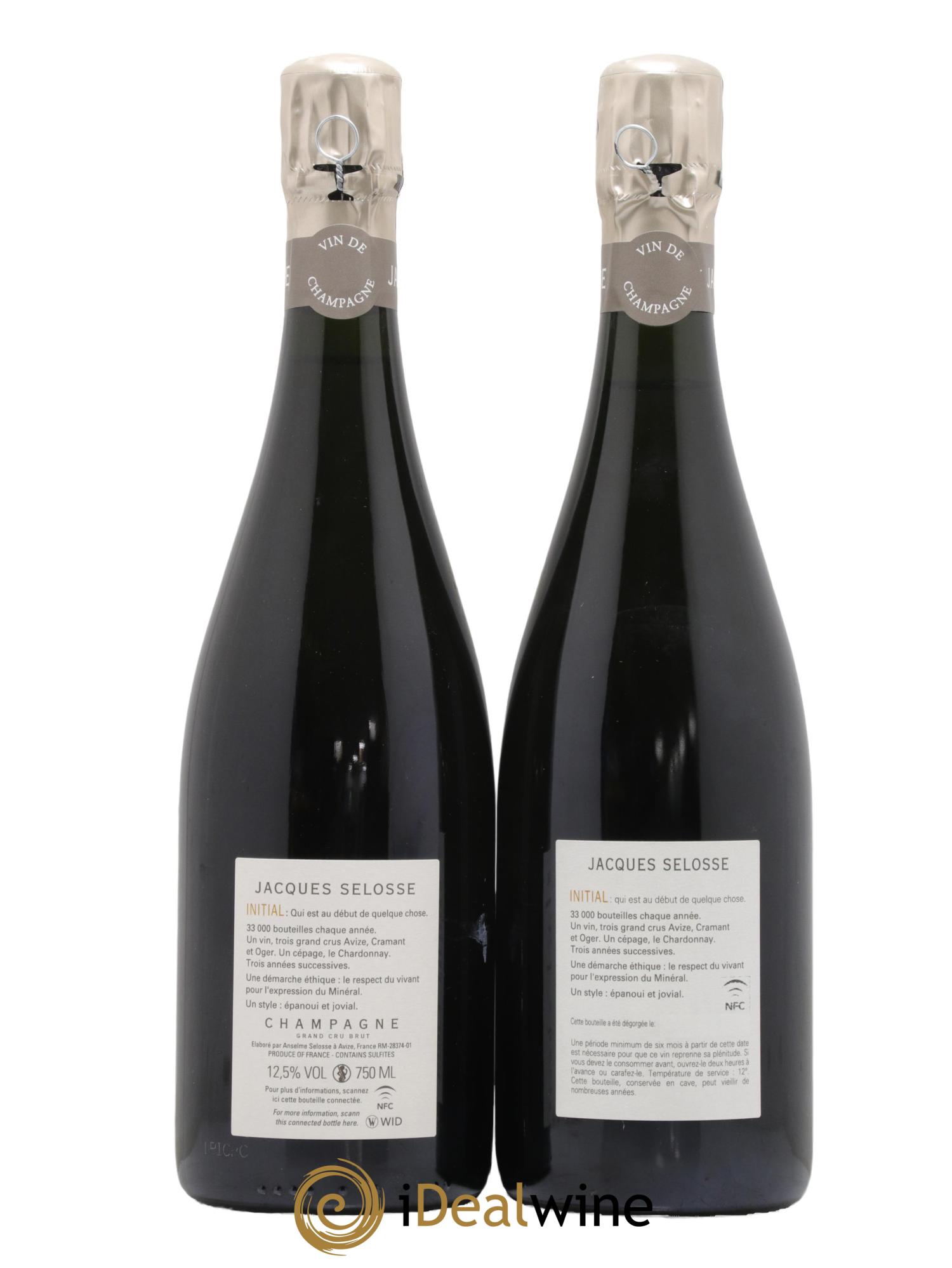 Initial Brut Jacques Selosse - Lot de 2 bouteilles - 1