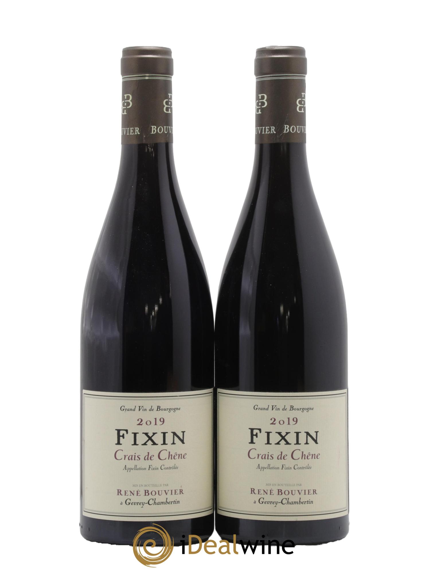 Fixin Crais de Chêne René Bouvier (Domaine) 2019 - Lot de 2 bouteilles - 0