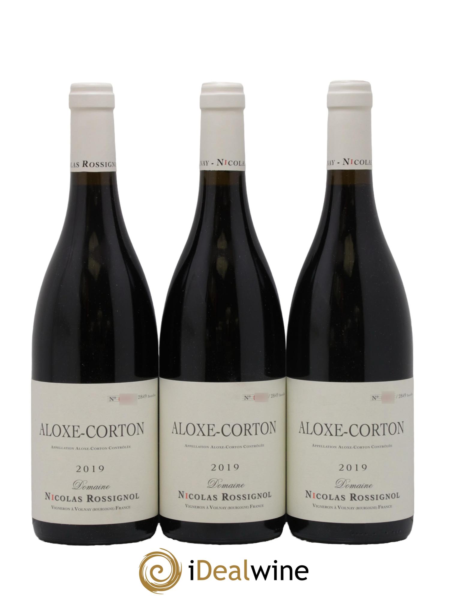 Aloxe-Corton Nicolas Rossignol 2019 - Lot de 3 bouteilles - 0