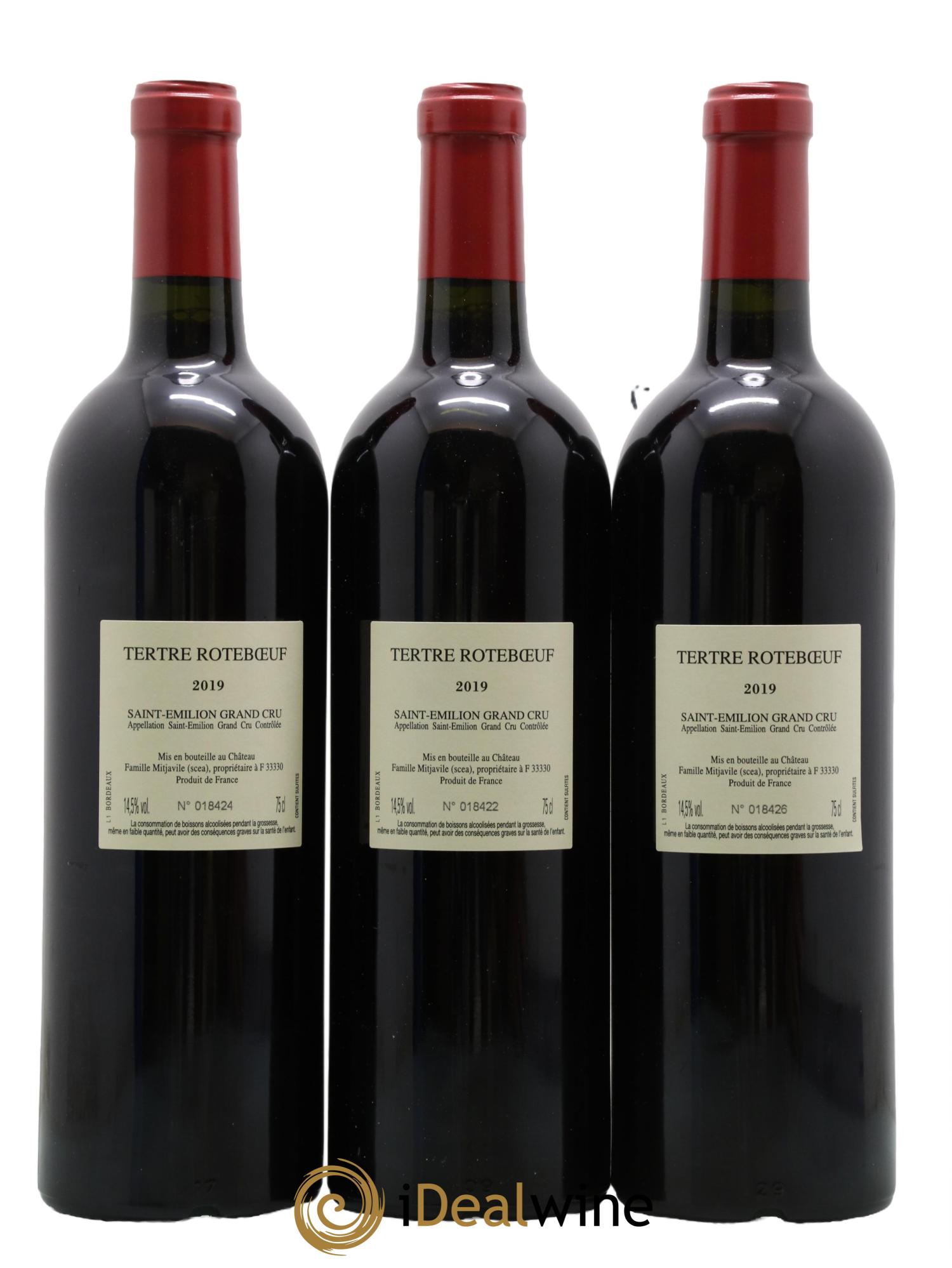 Château Tertre Roteboeuf 2019 - Lot de 3 bouteilles - 1