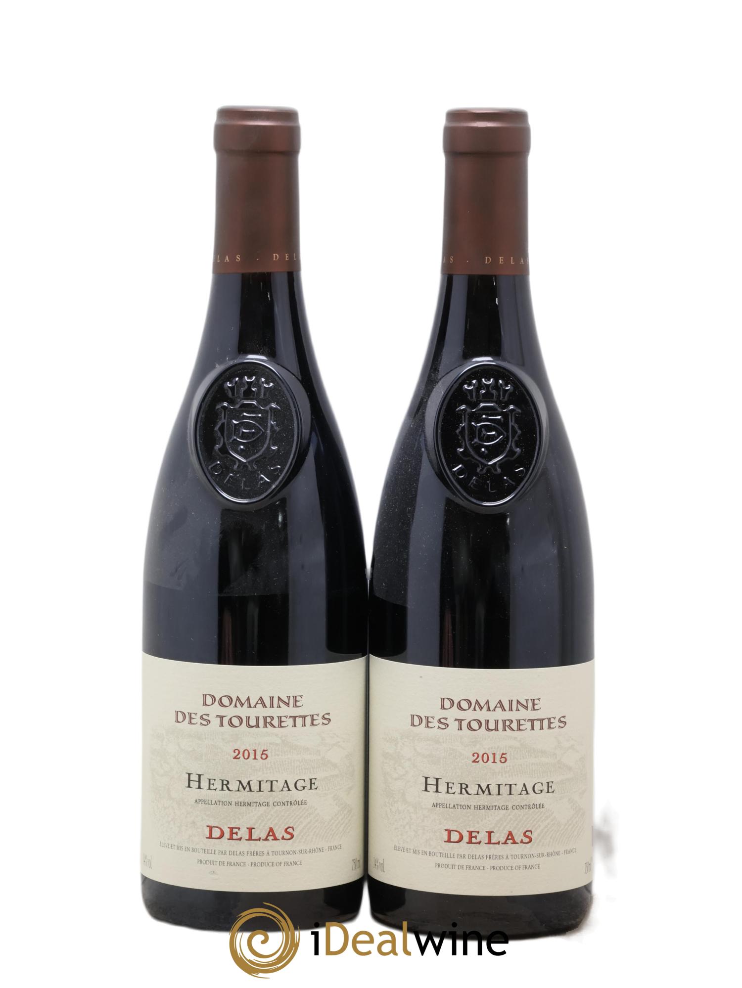Hermitage Marquise de la Tourette Delas Frères 2015 - Lotto di 2 bottiglie - 0
