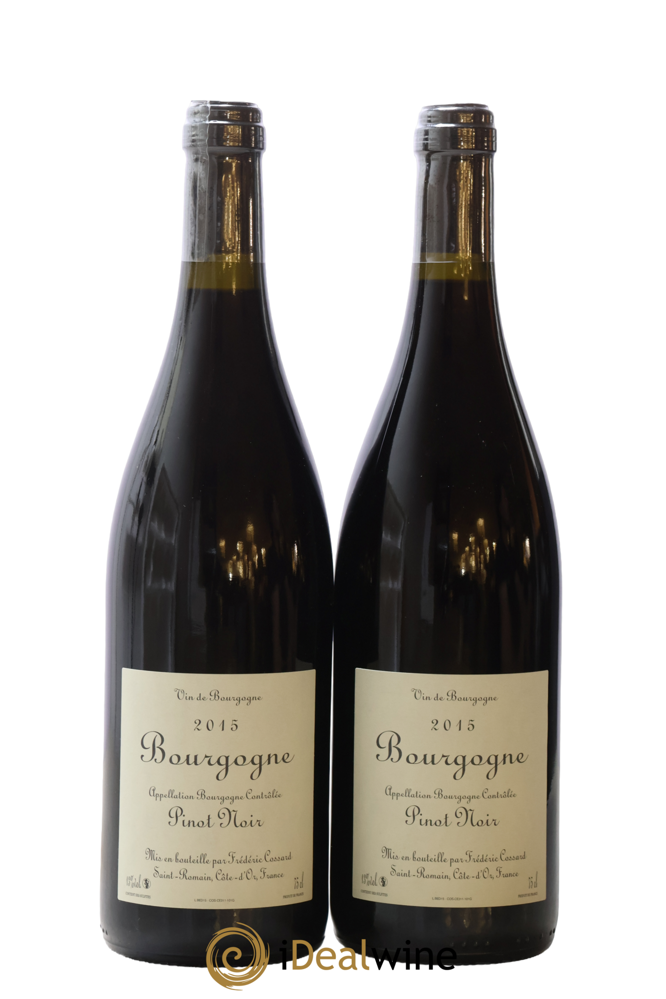 Bourgogne Bedeau Domaine de Chassorney - Frédéric Cossard 2015 - Lotto di 2 bottiglie - 1