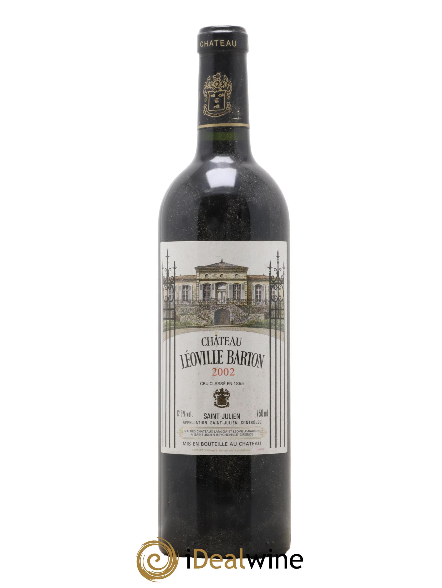 Château Léoville Barton 2ème Grand Cru Classé 2002 - Lot de 1 bouteille - 0