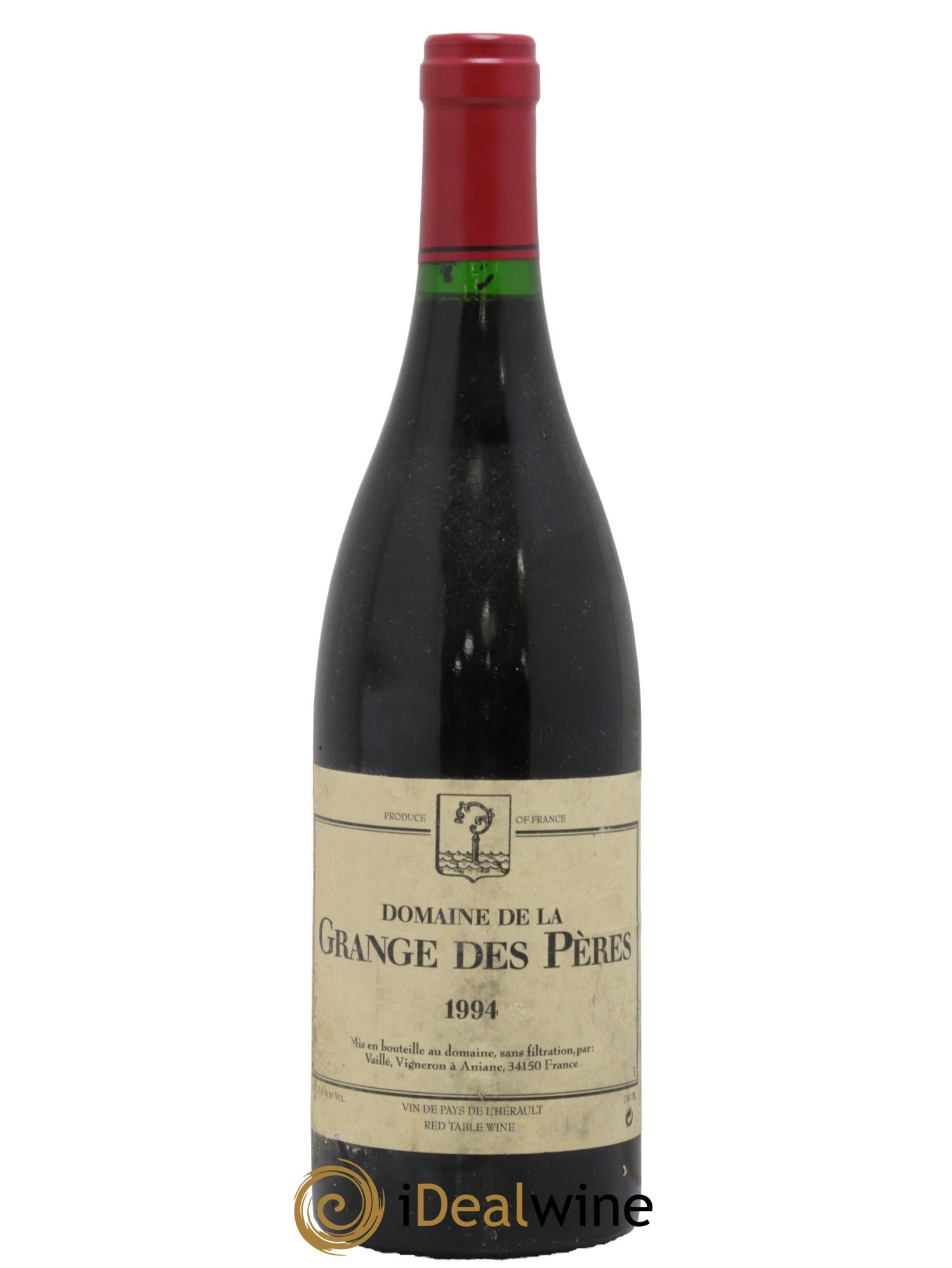 IGP Pays d'Hérault Grange des Pères Laurent Vaillé 1994 - Lot of 1 bottle - 0