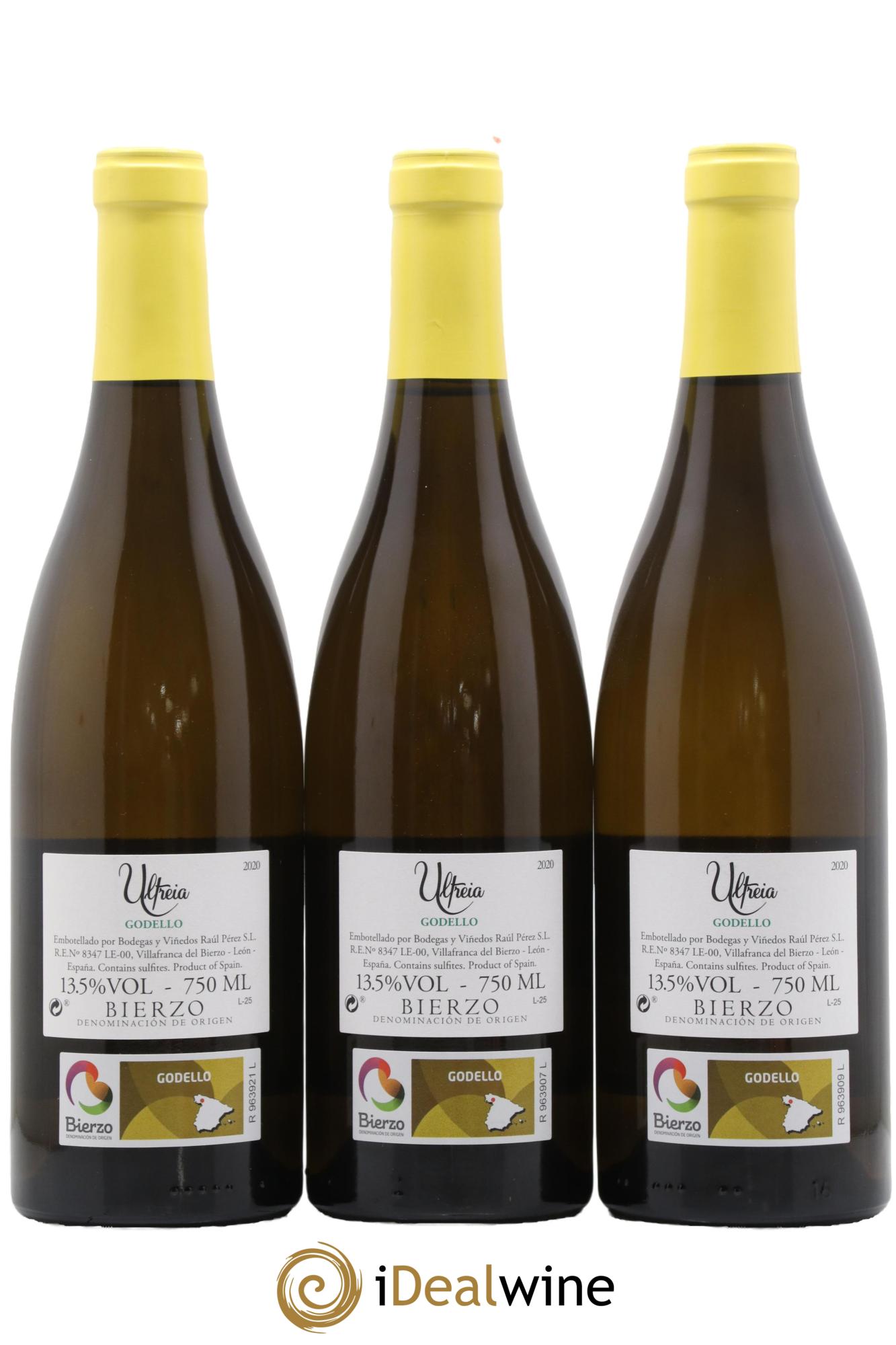 Espagne Ultreia Godello R.Perez 2020 - Lot de 3 bouteilles - 1