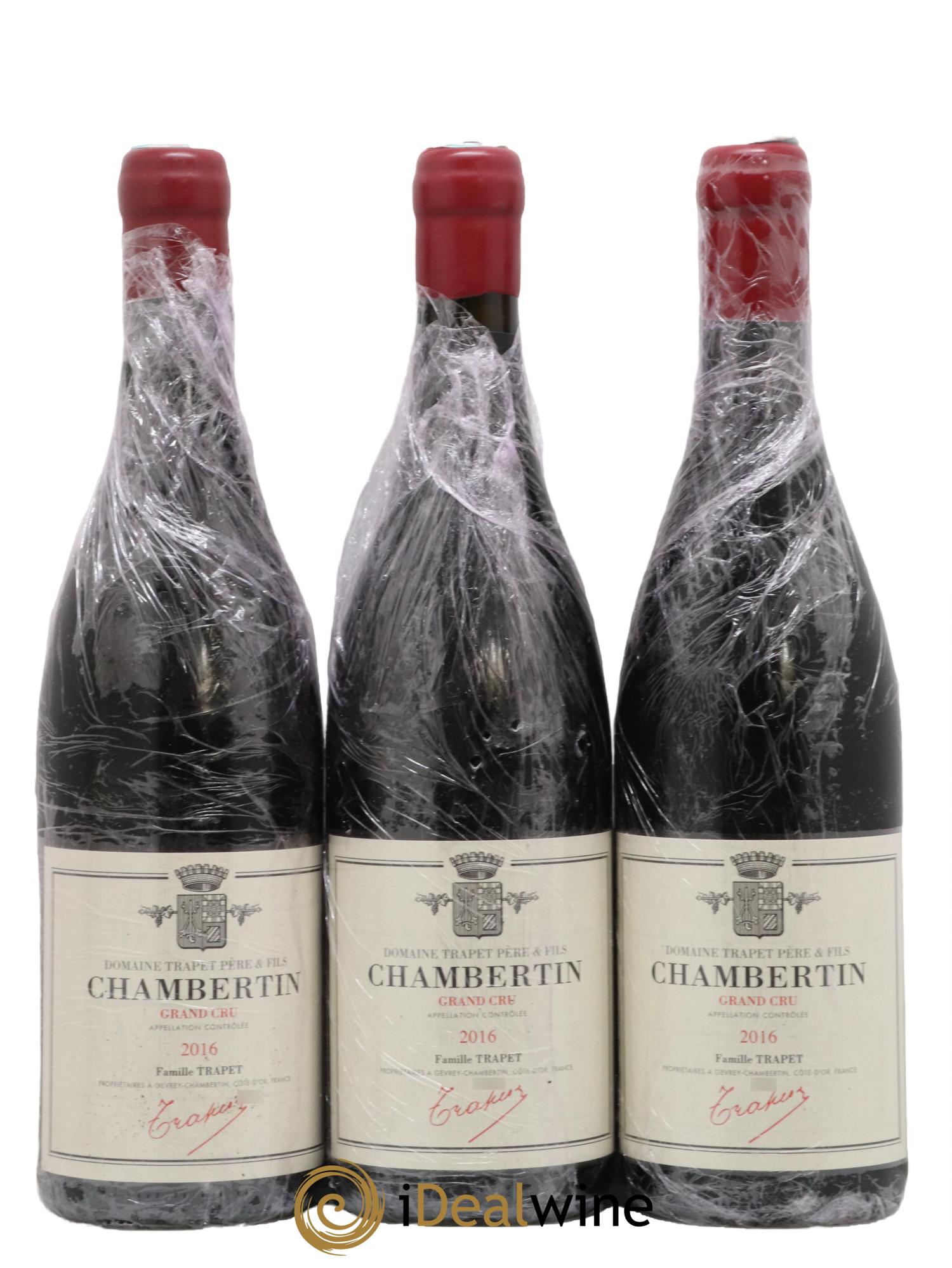 Chambertin Grand Cru Domaine Trapet 2016 - Lot de 3 bouteilles - 0