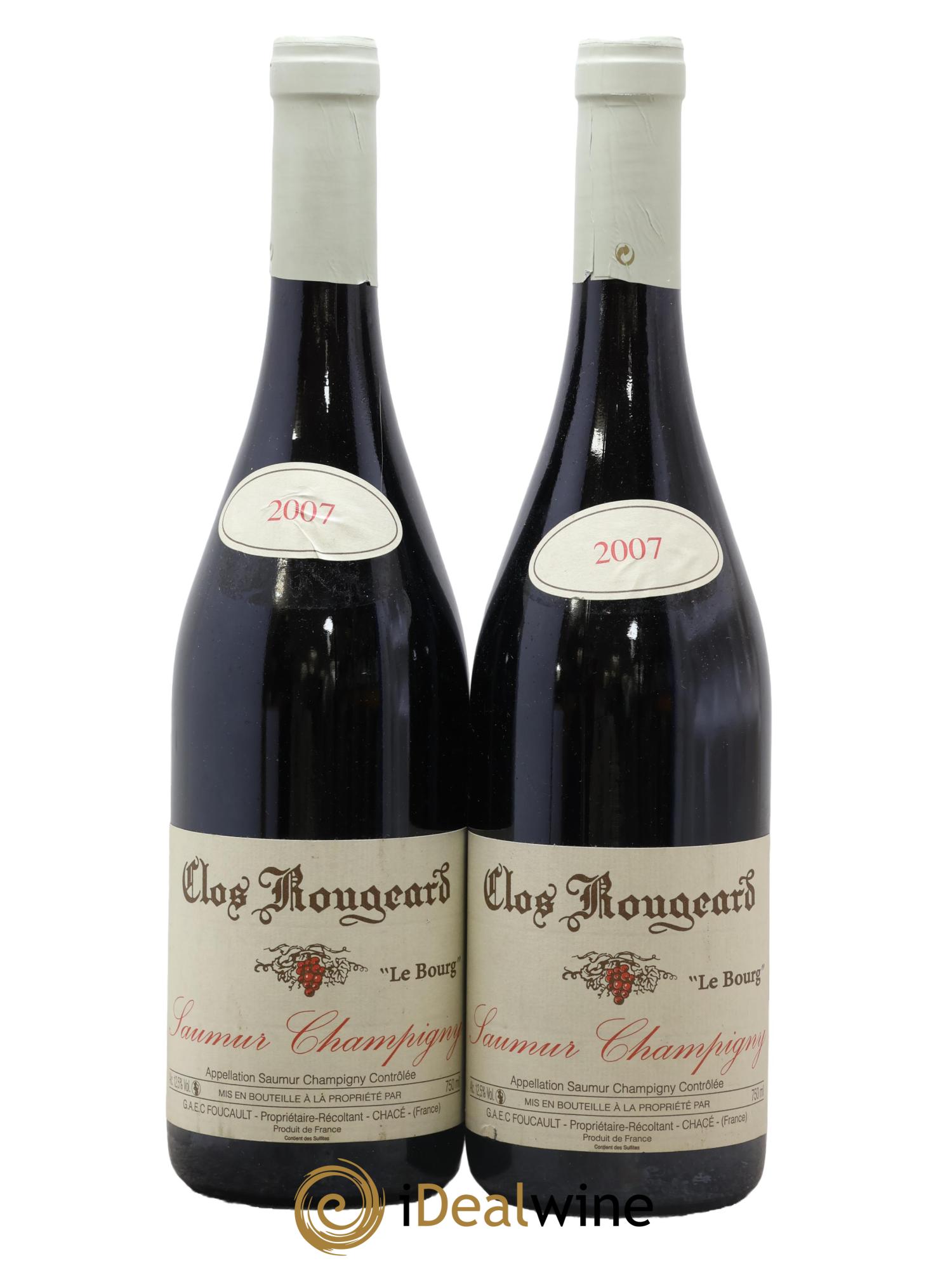 Saumur-Champigny Le Bourg Clos Rougeard 2007 - Lotto di 2 bottiglie - 0