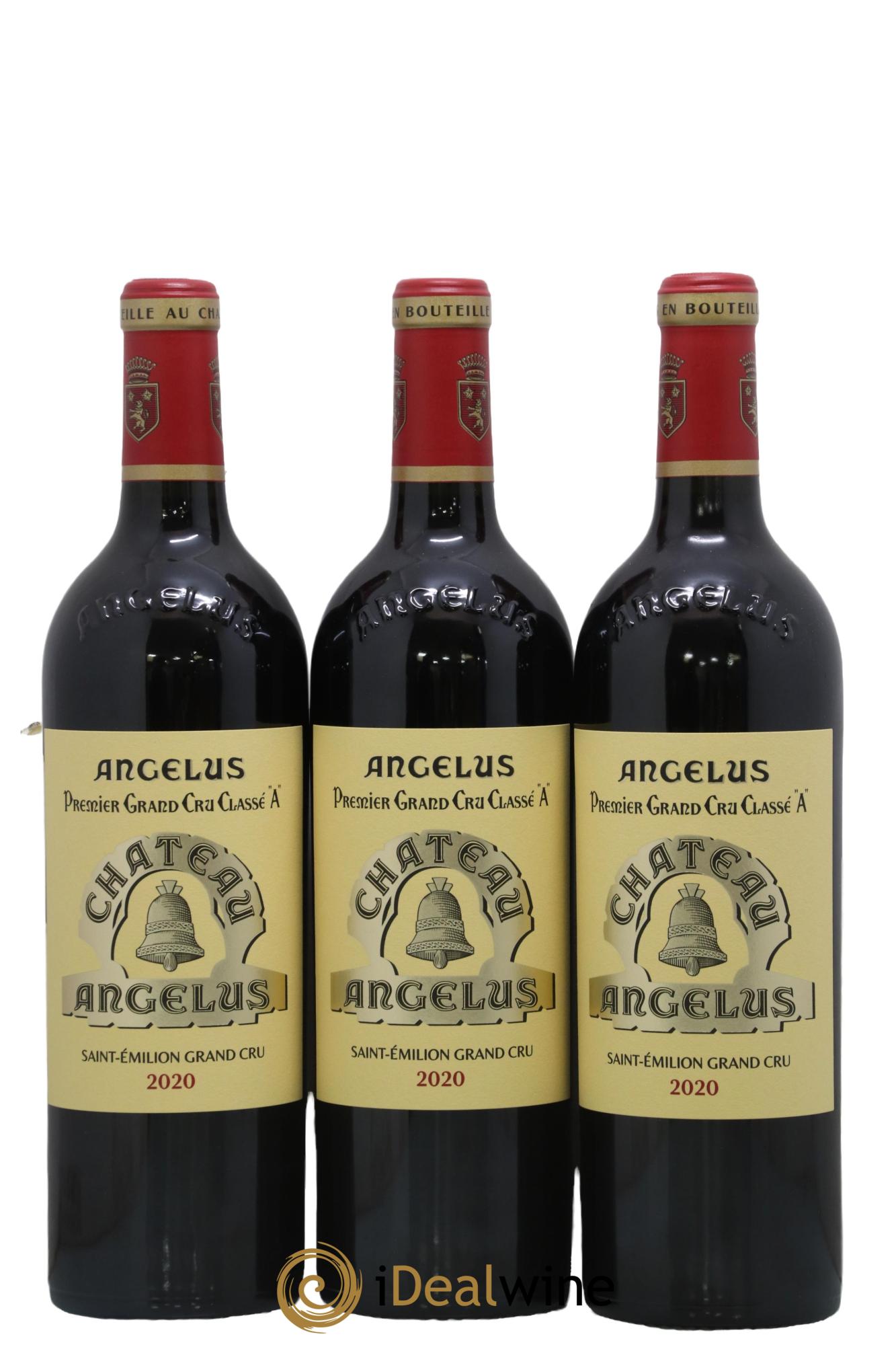 Château Angélus 1er Grand Cru Classé A 2020 - Lot of 3 bottles - 0