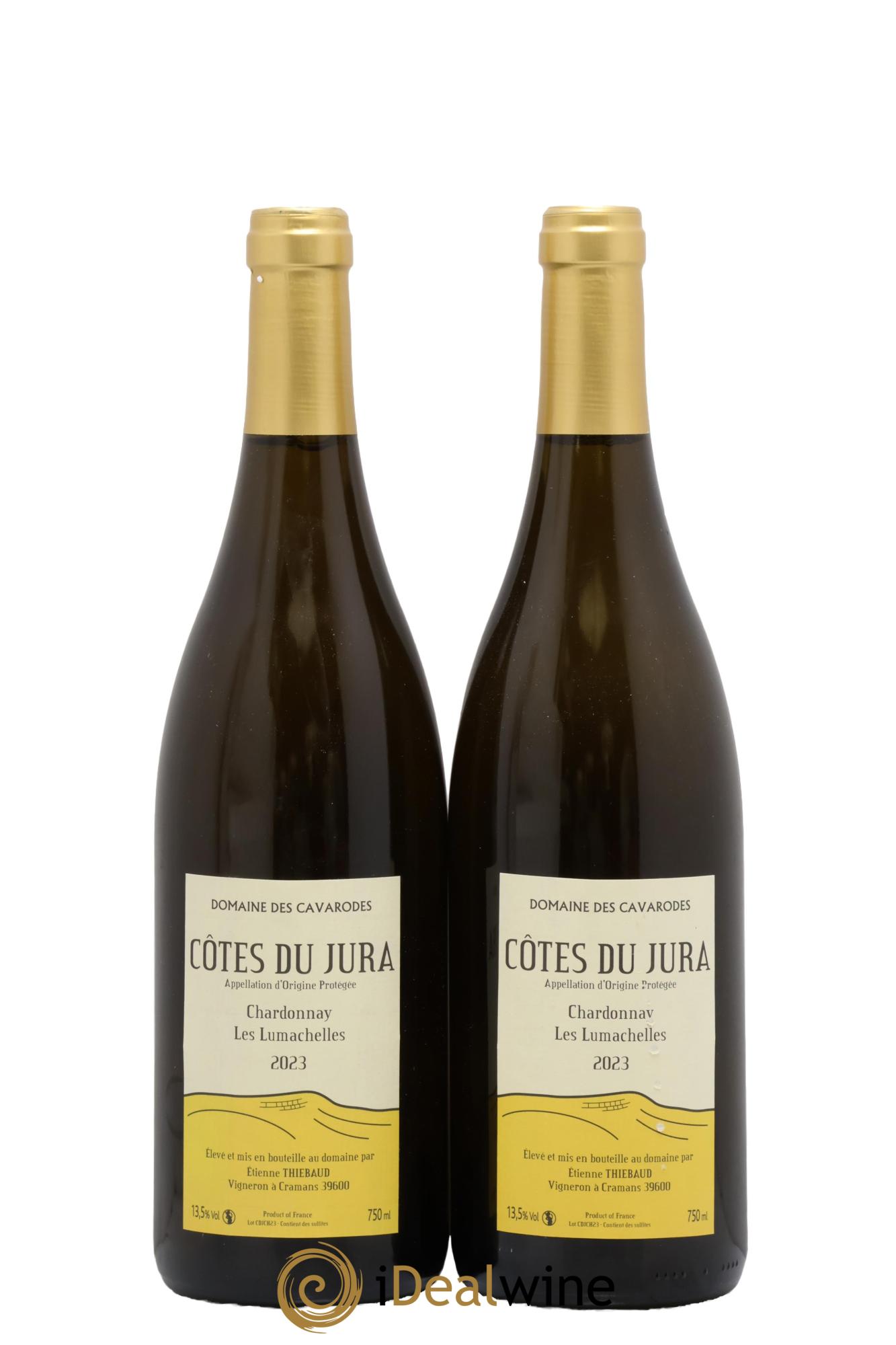 Côtes du Jura Chardonnay Les Lumachelles Cavarodes (Domaine des) - Etienne Thiébaud 2023 - Lot de 2 bouteilles - 0