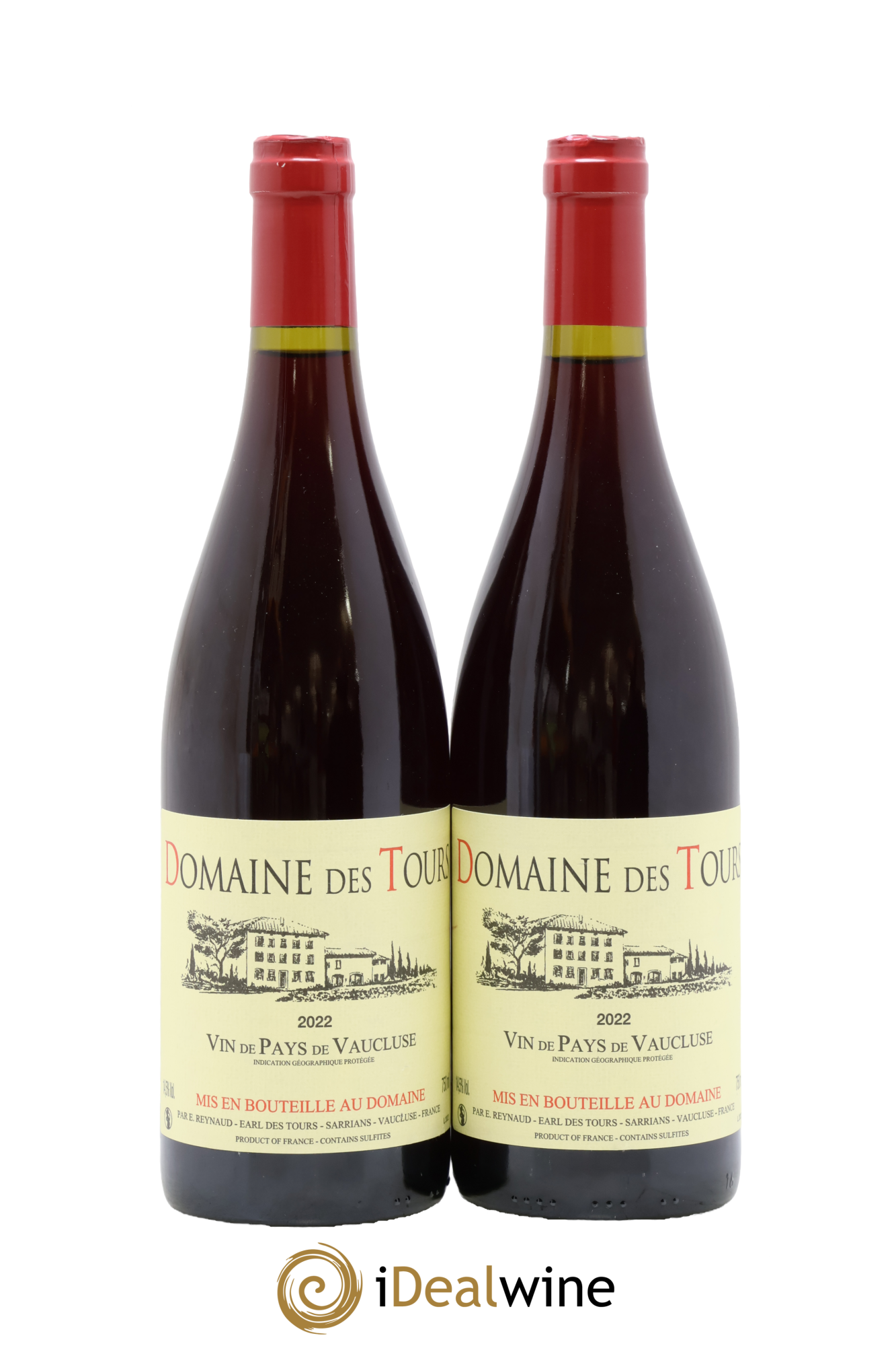 Vaucluse (Vin de Pays de Vaucluse) Domaine des Tours Emmanuel Reynaud 2022 - Lot of 2 bottles - 0