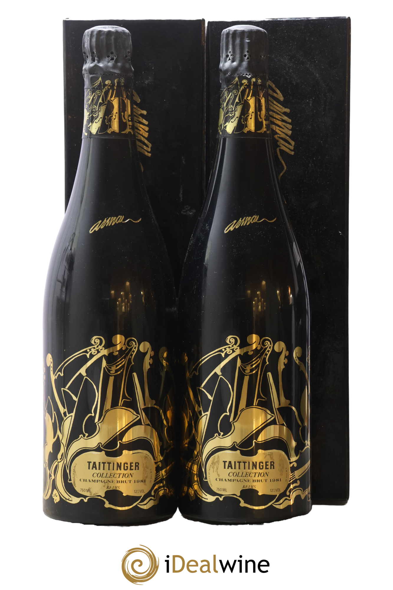 1981 - Collection Arman Taittinger 1981 - Lot de 2 bouteilles - 0