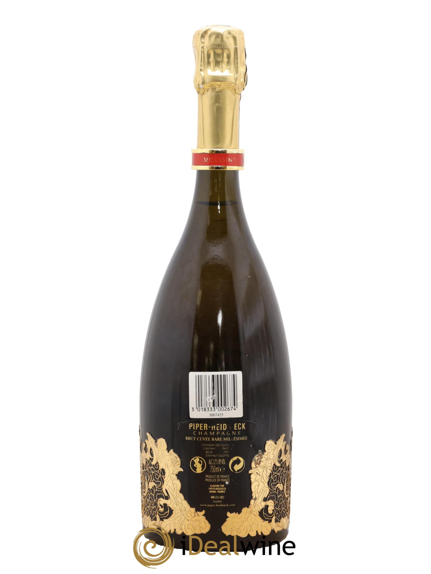 Rare Piper Heidsieck 2002 - Lot de 1 bouteille - 1
