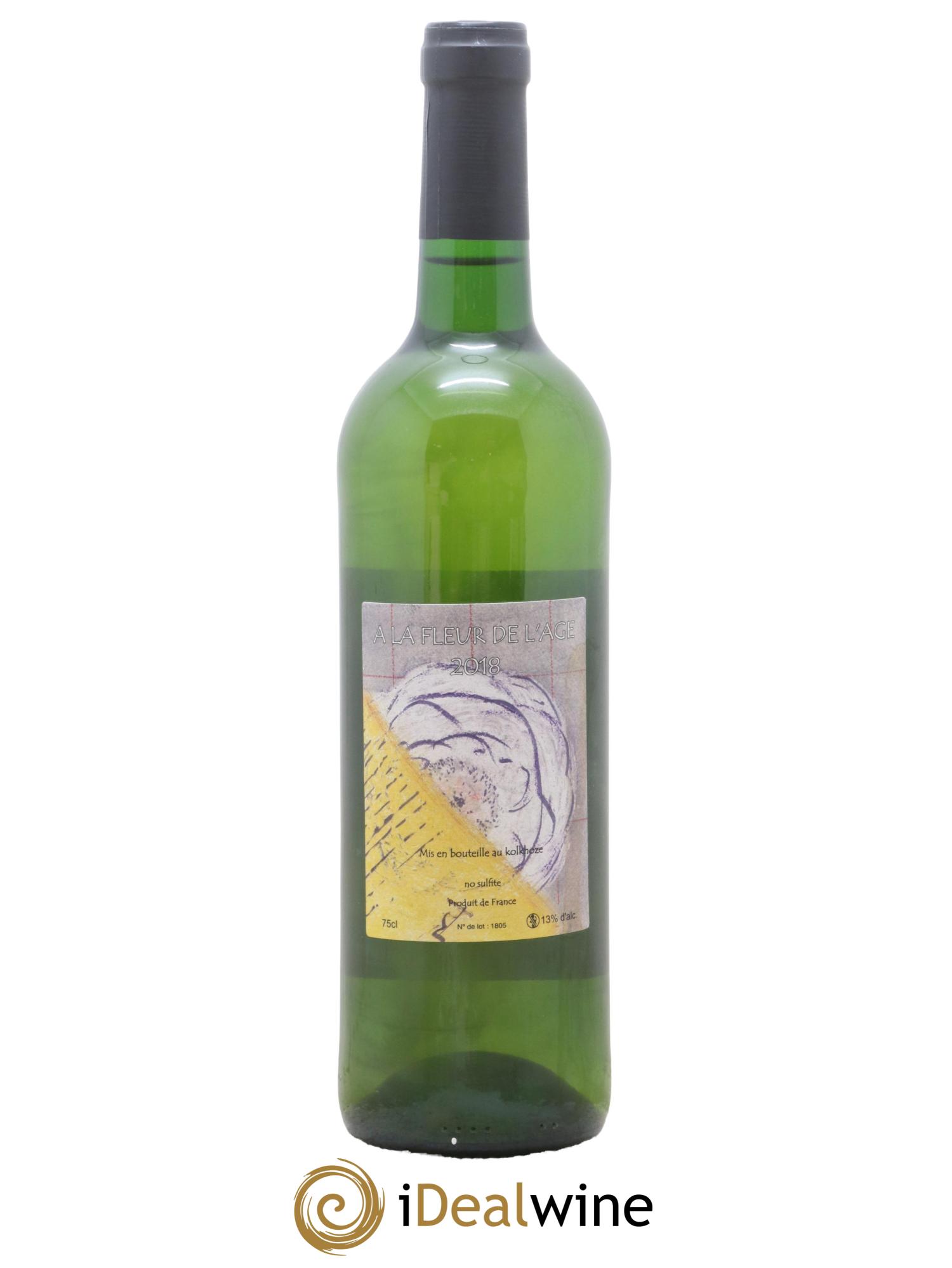 Vin de France A La Fleur De L Age Les Vins Du Cabanon Alain Castex 2018 - Lot de 1 bouteille - 1