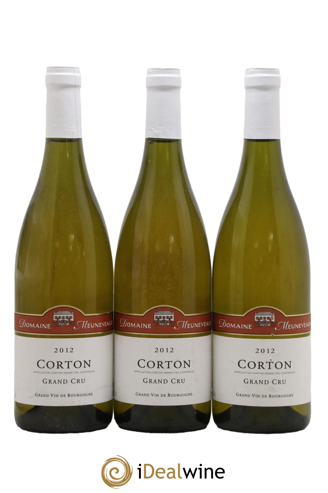 Corton Grand Cru Domaine Meuneveaux 2012 - Lot of 3 bottles - 0