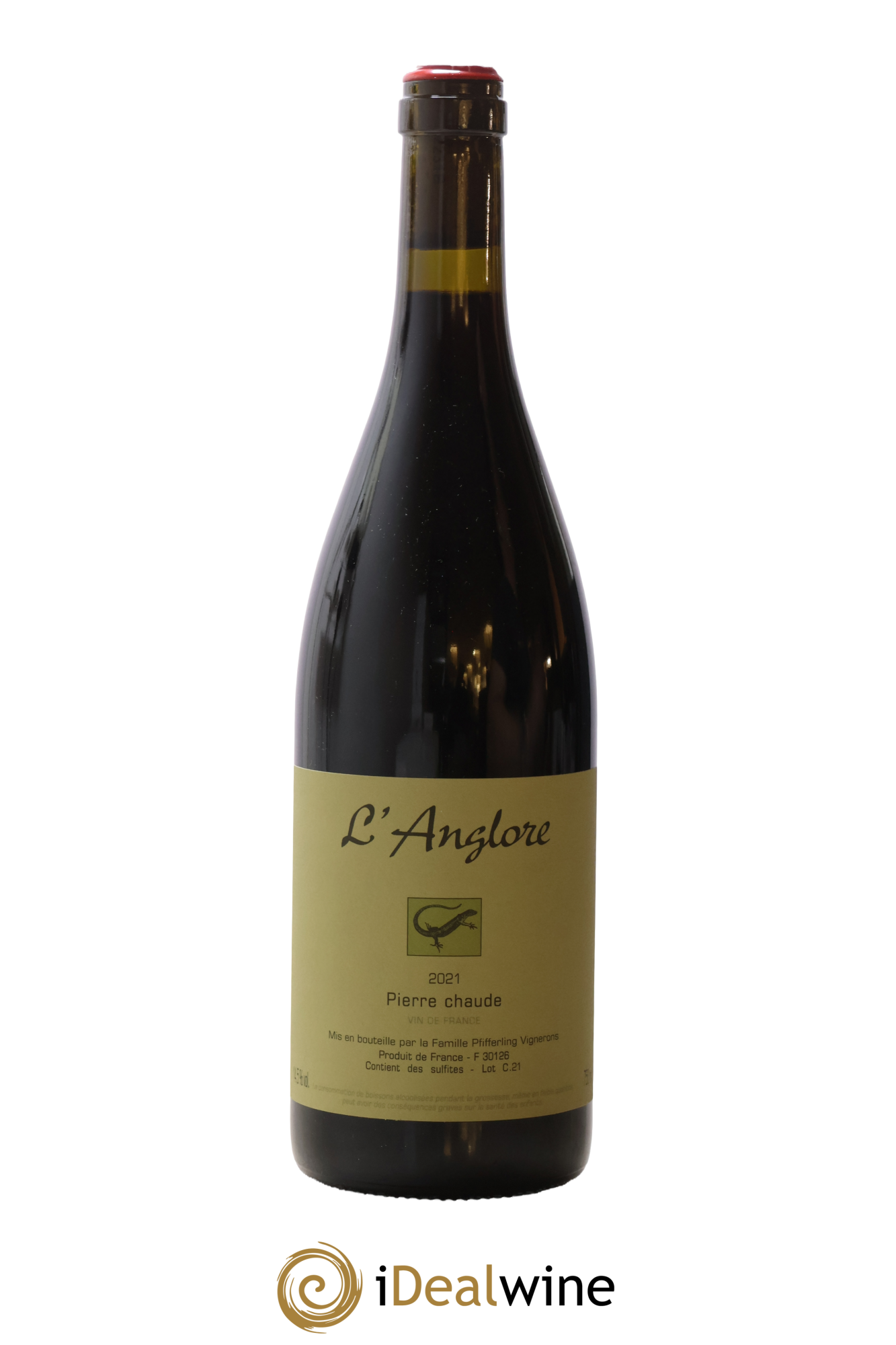 Vin de France Pierre chaude L'Anglore 2021 - Lot de 1 bouteille - 0