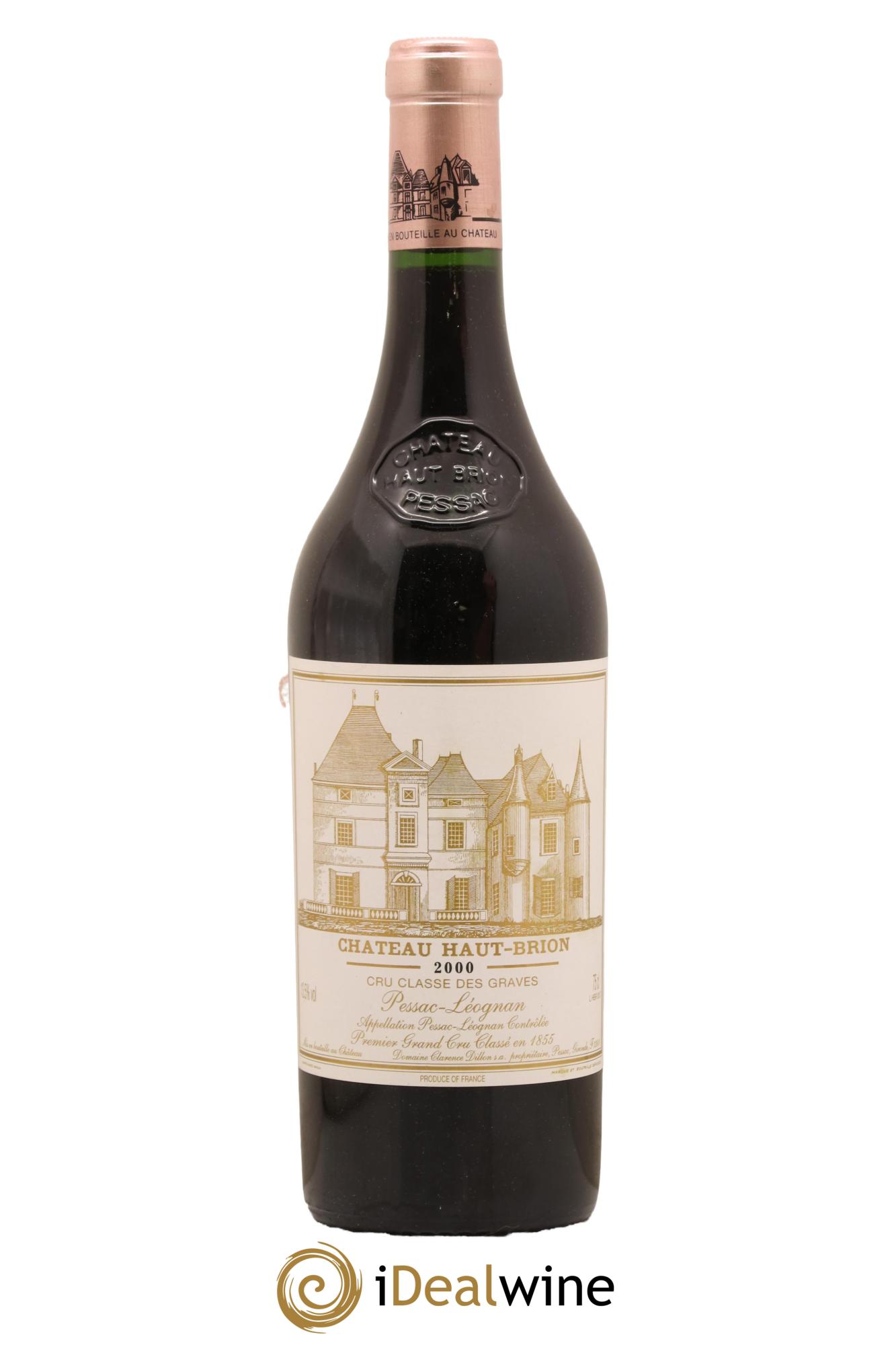 Château Haut Brion 1er Grand Cru Classé 2000 - Lot de 1 bouteille - 0