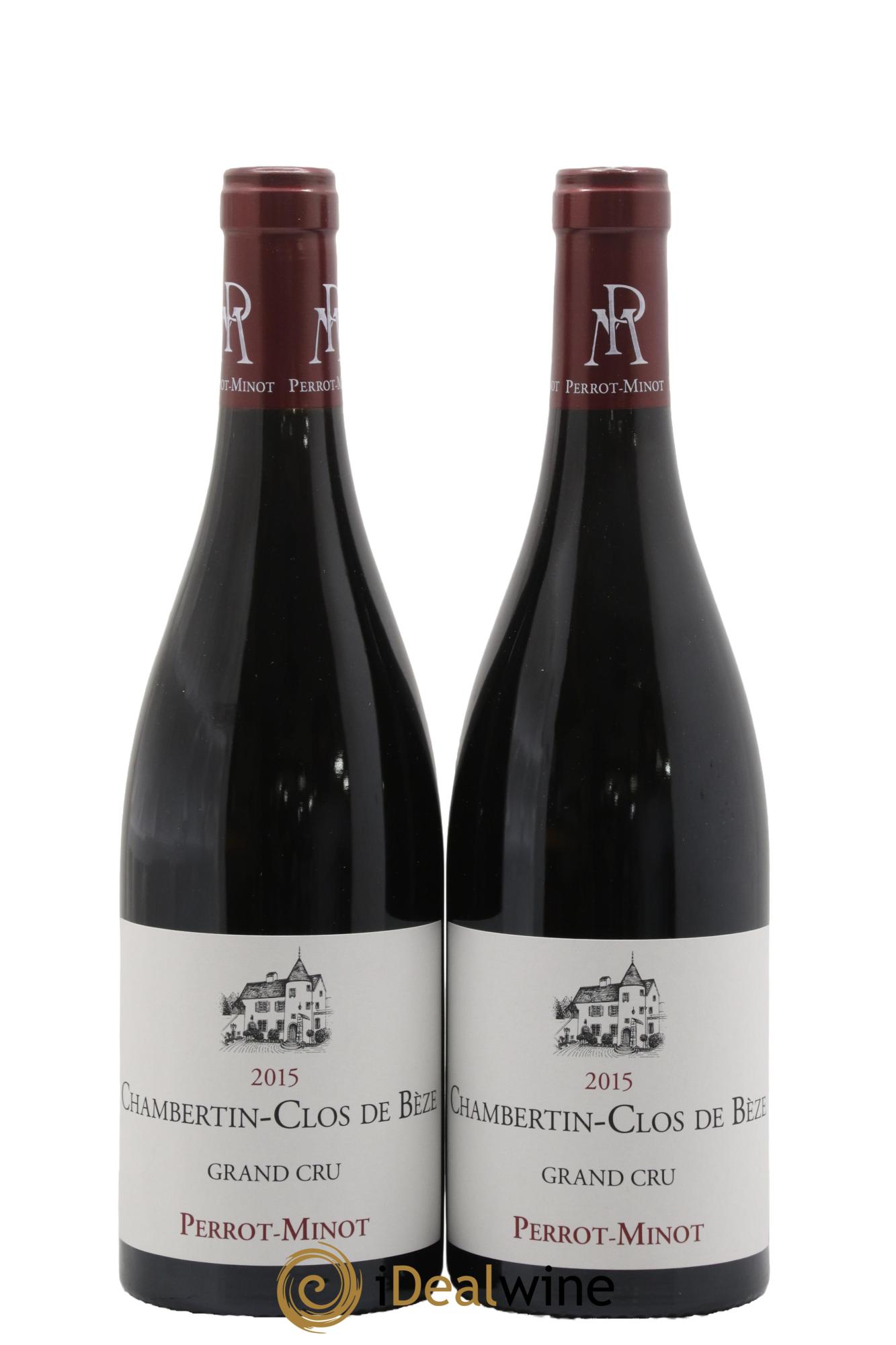Chambertin Clos de Bèze Grand Cru Vieilles vignes Perrot-Minot 2015 - Lot de 2 bouteilles - 0